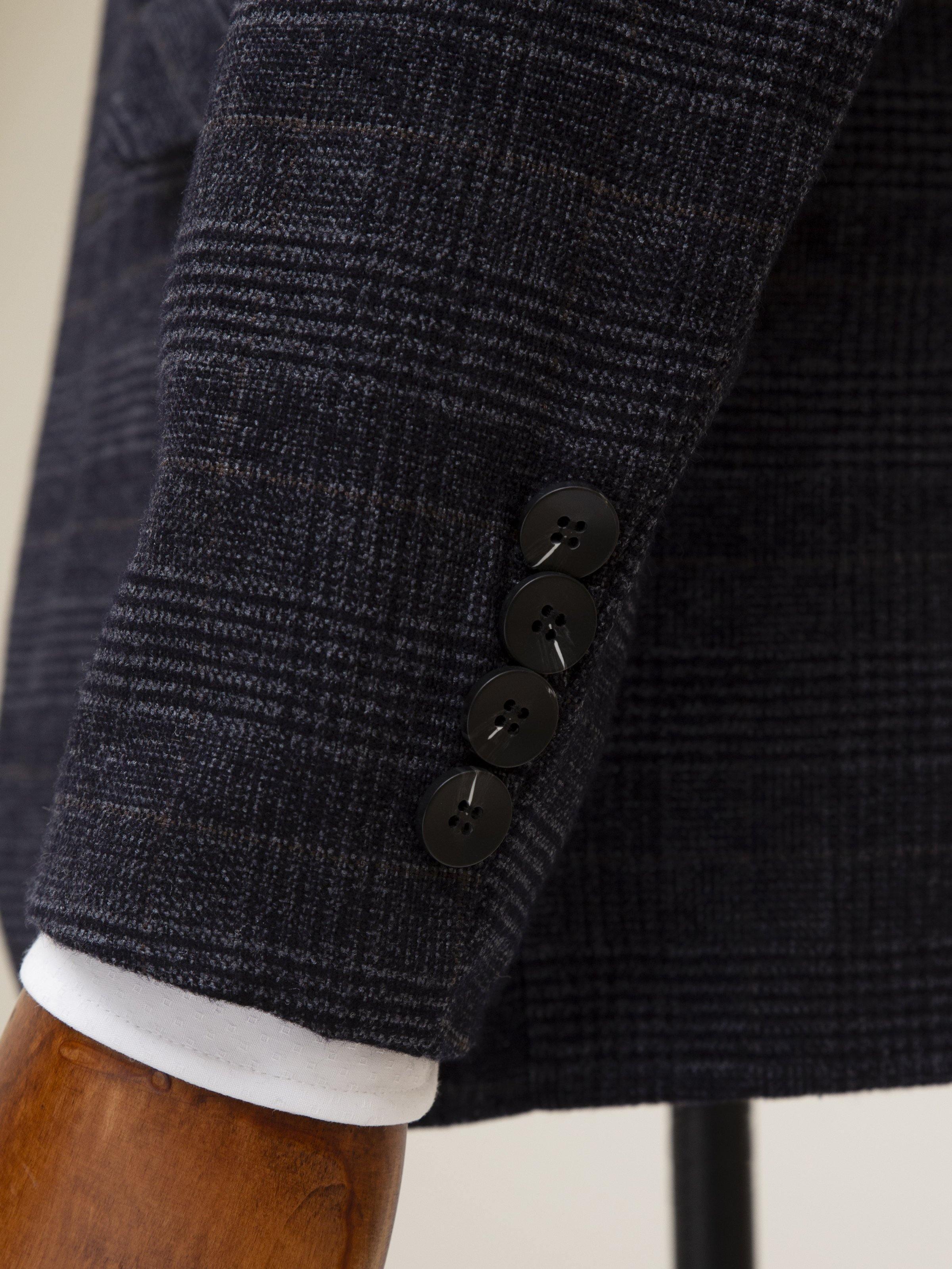 CASUAL COAT 2 BUTTON DARK GREY - Image 4