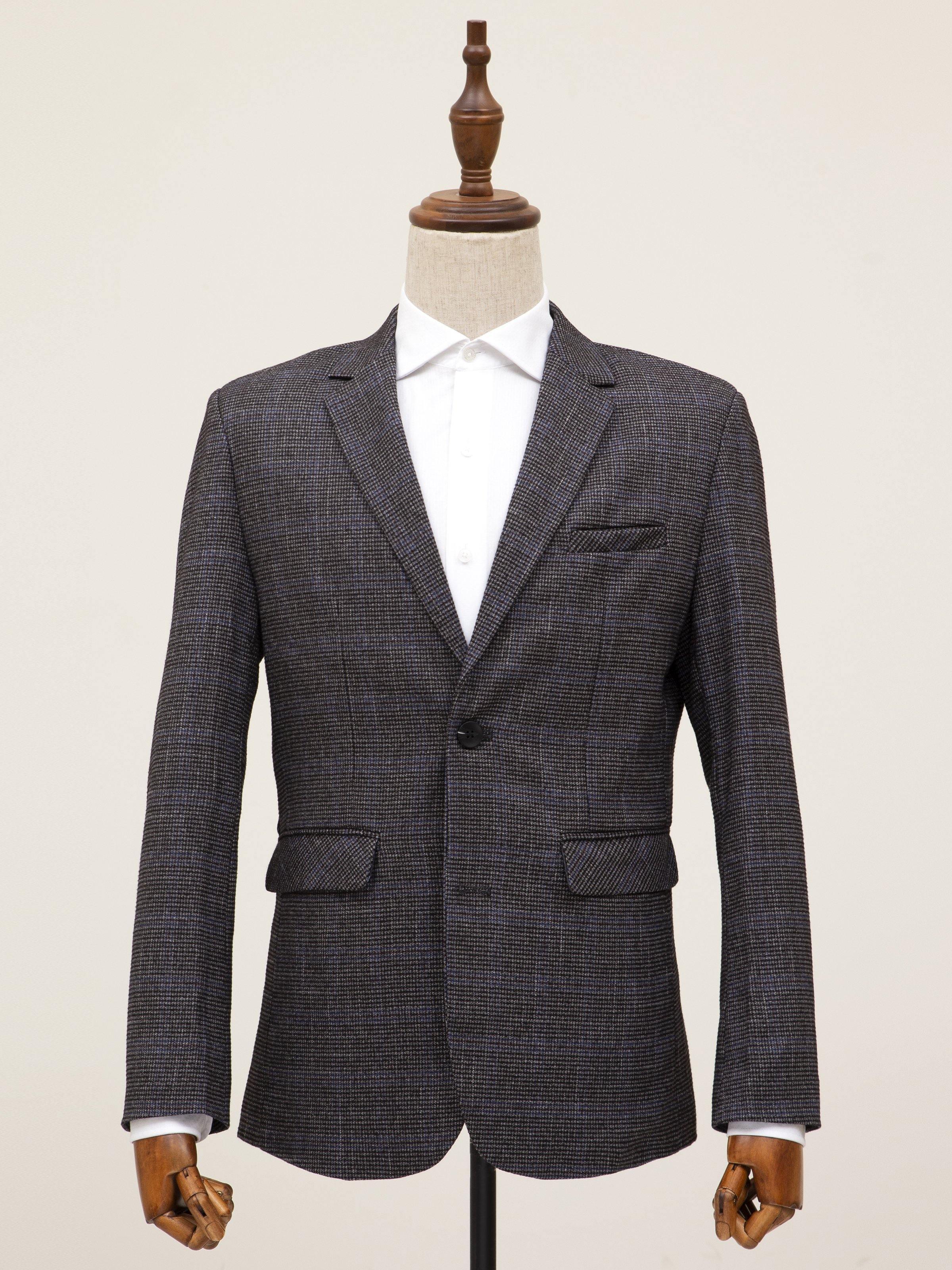CASUAL COAT 2 BUTTON GREY