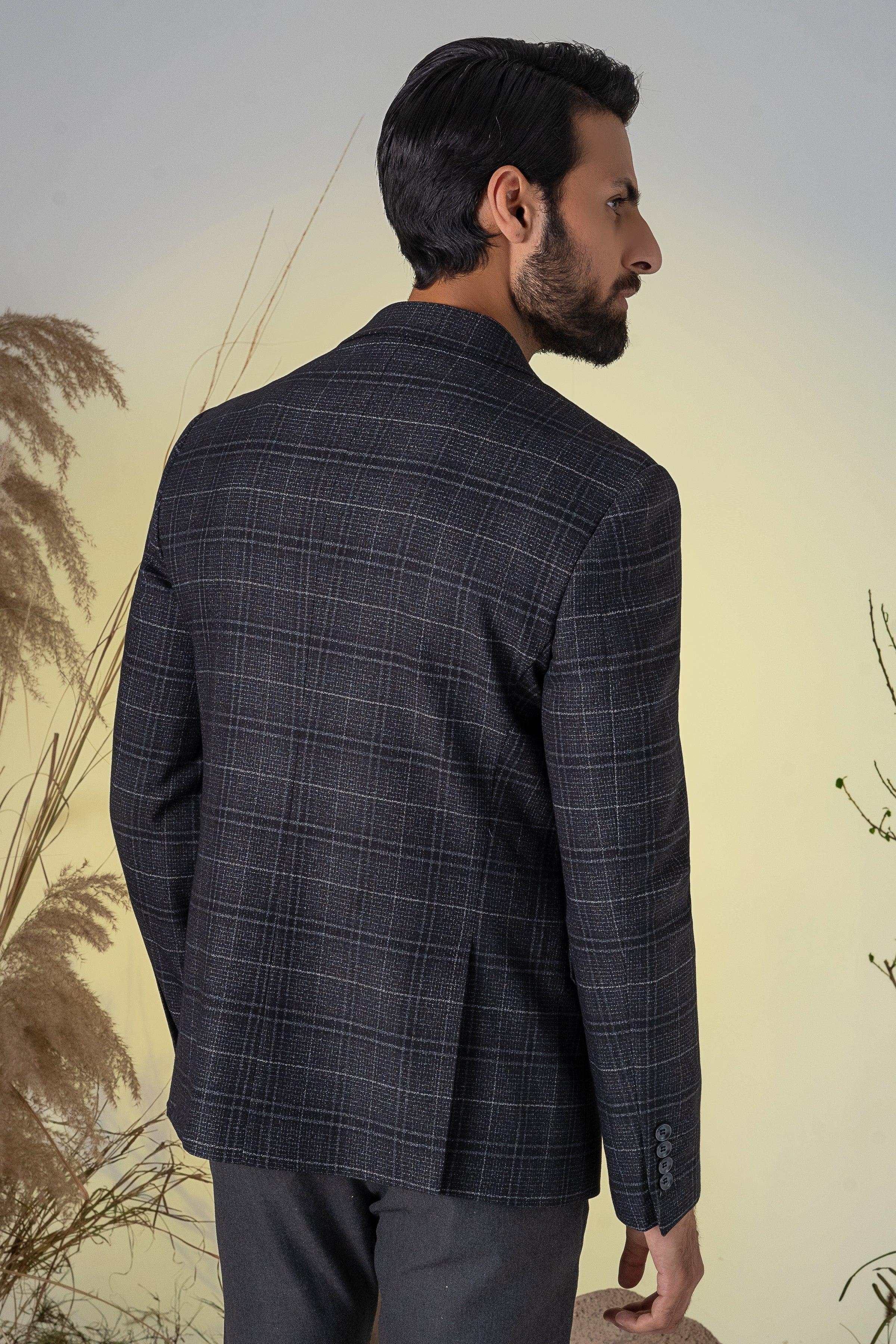 CASUAL COAT BLACK GREY - Image 4
