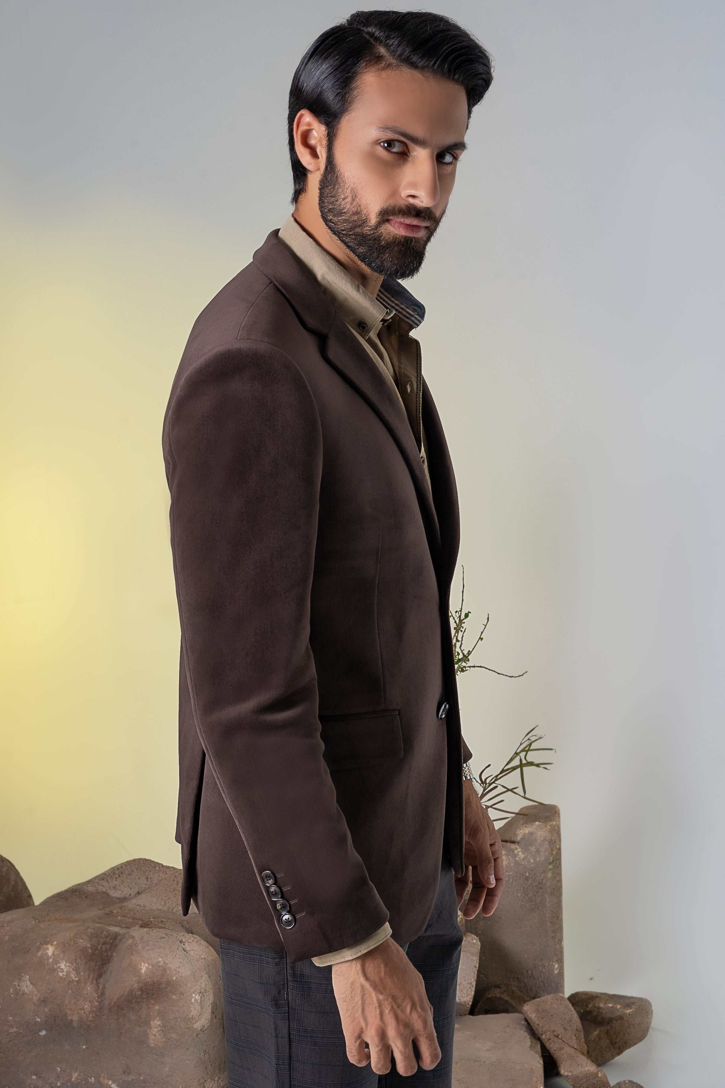 CORDUROY CASUAL COAT BROWN - Image 5