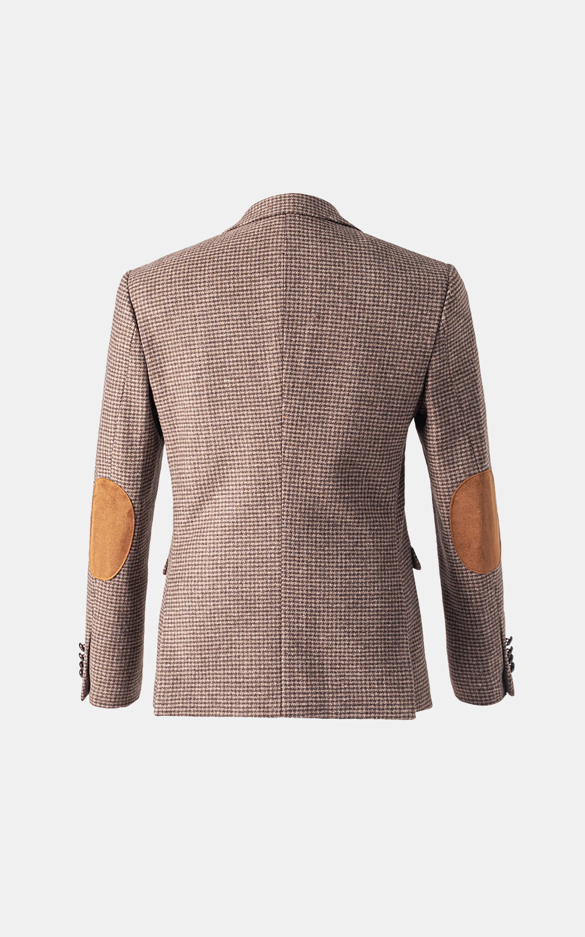 HOUNDSTOOTH PATTERN COAT COFFEE - Image 3