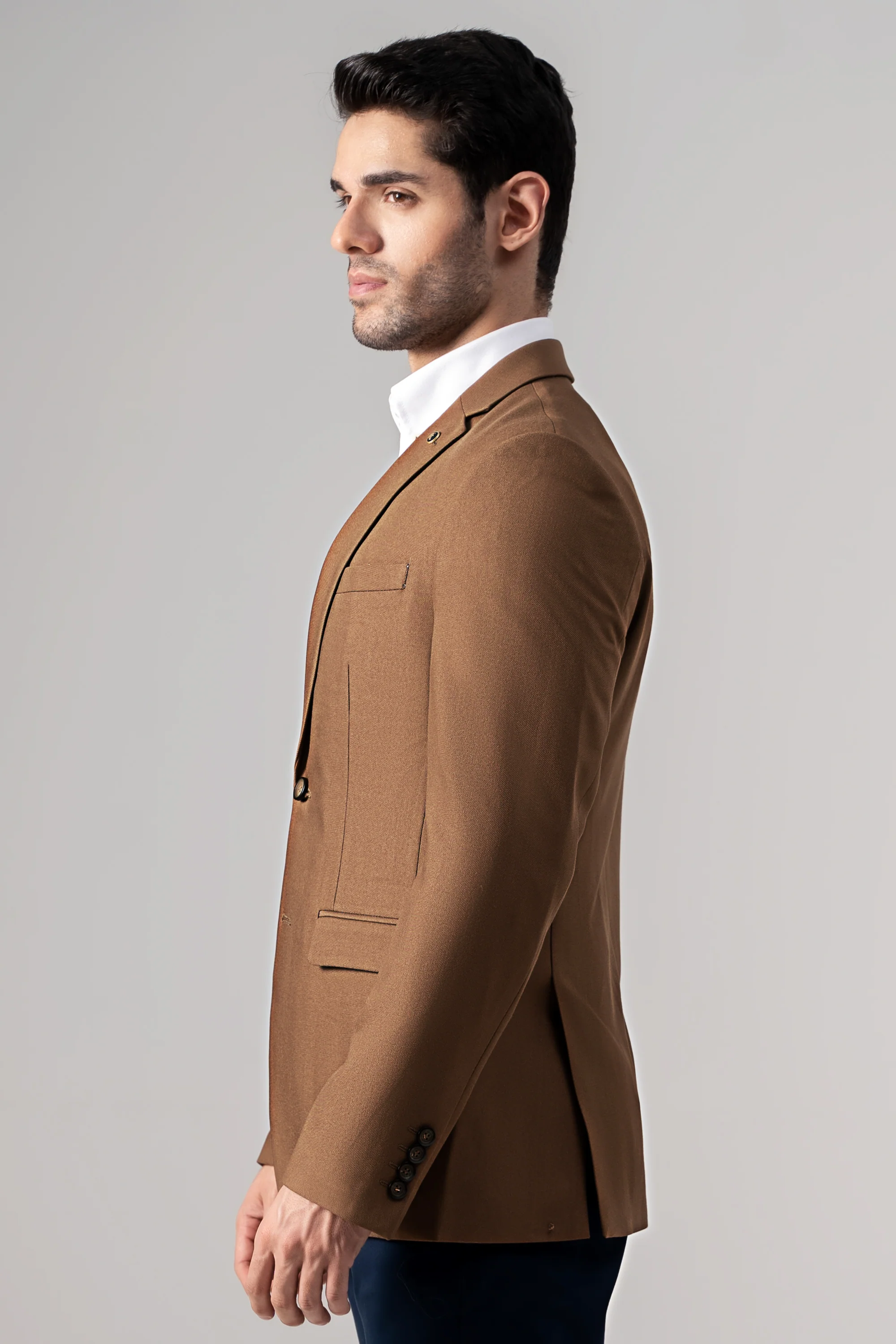 CASUAL COAT DARK KHAKI - Image 3