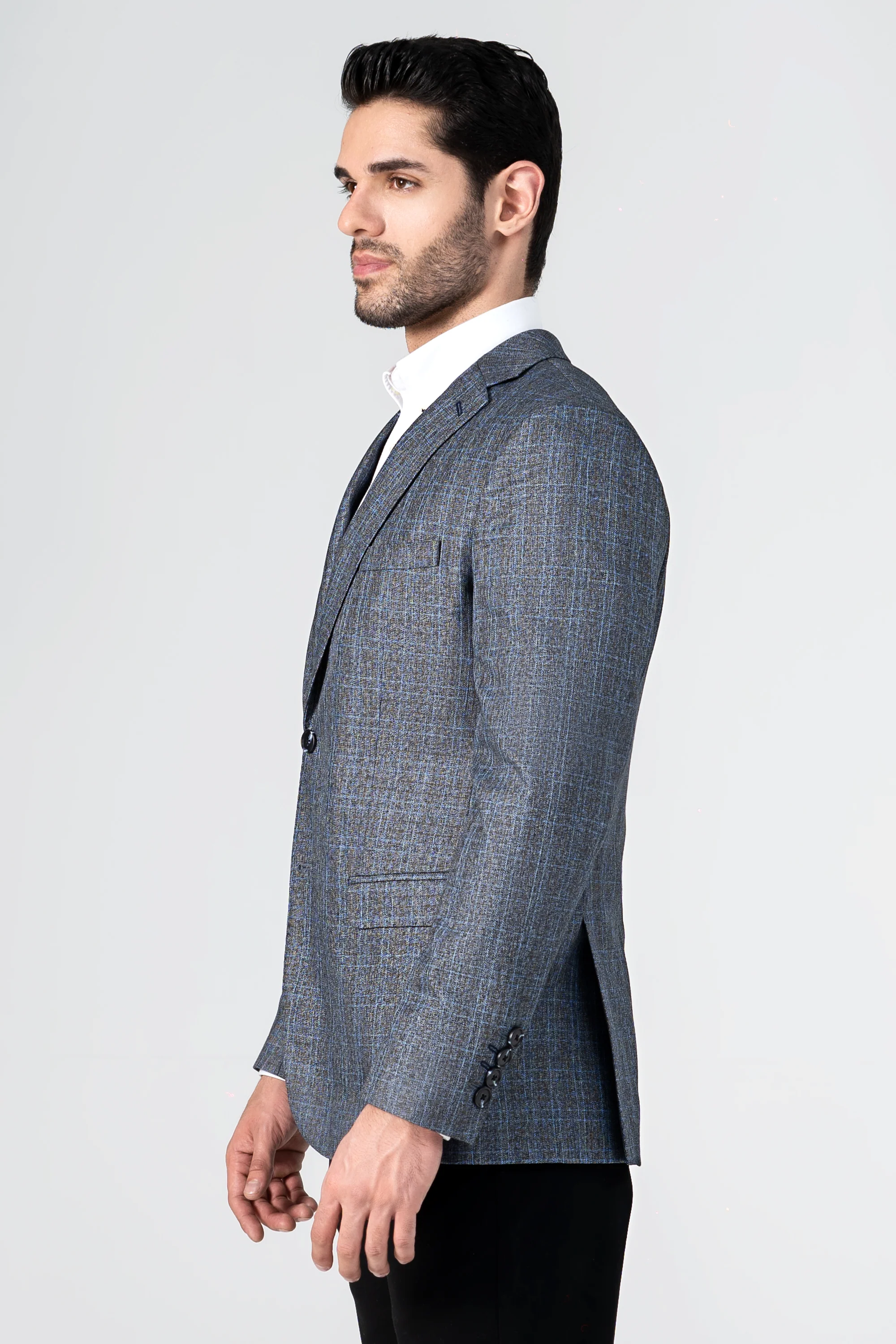 CASUAL COAT GREY BLUE - Image 3