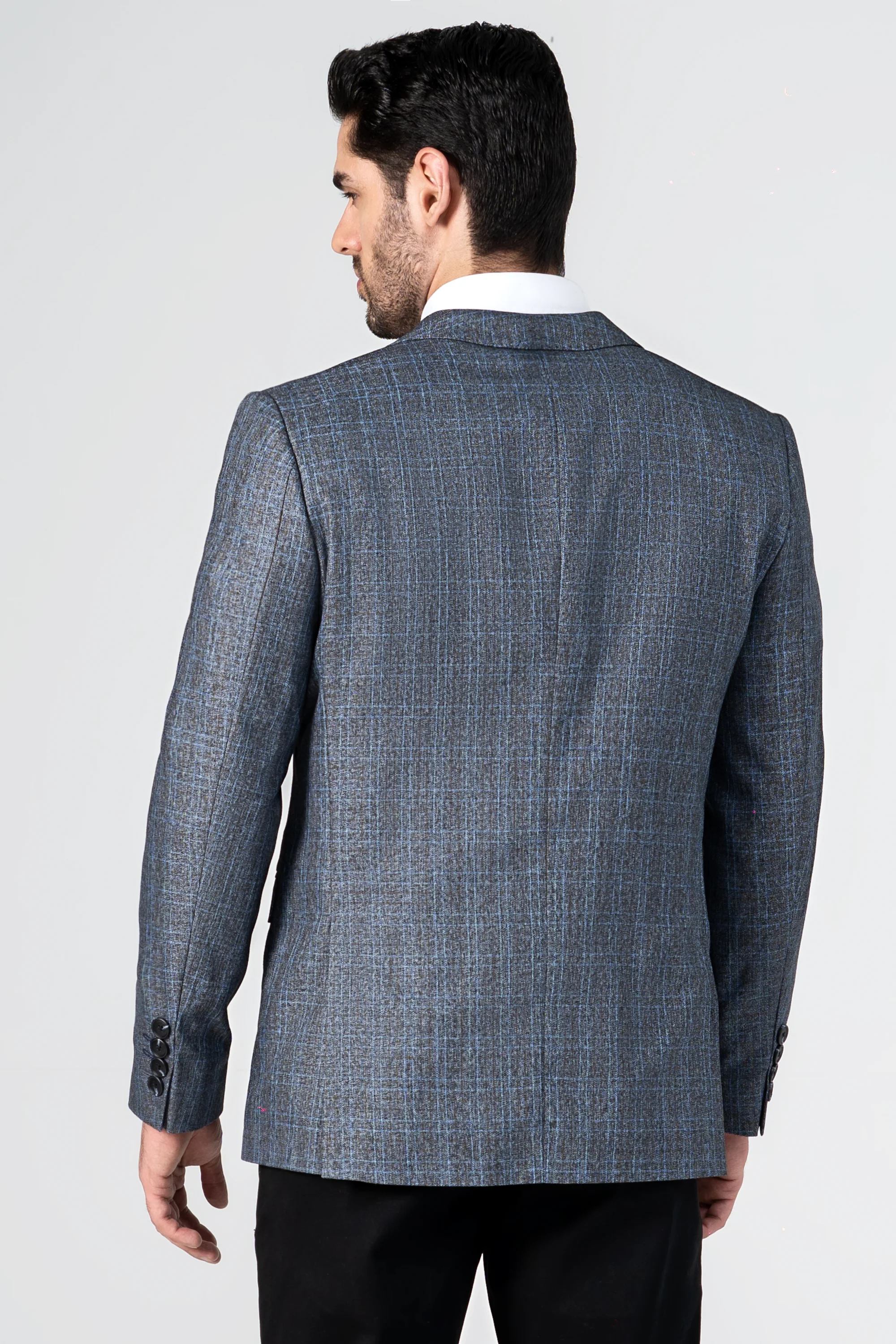 CASUAL COAT GREY BLUE - Image 4