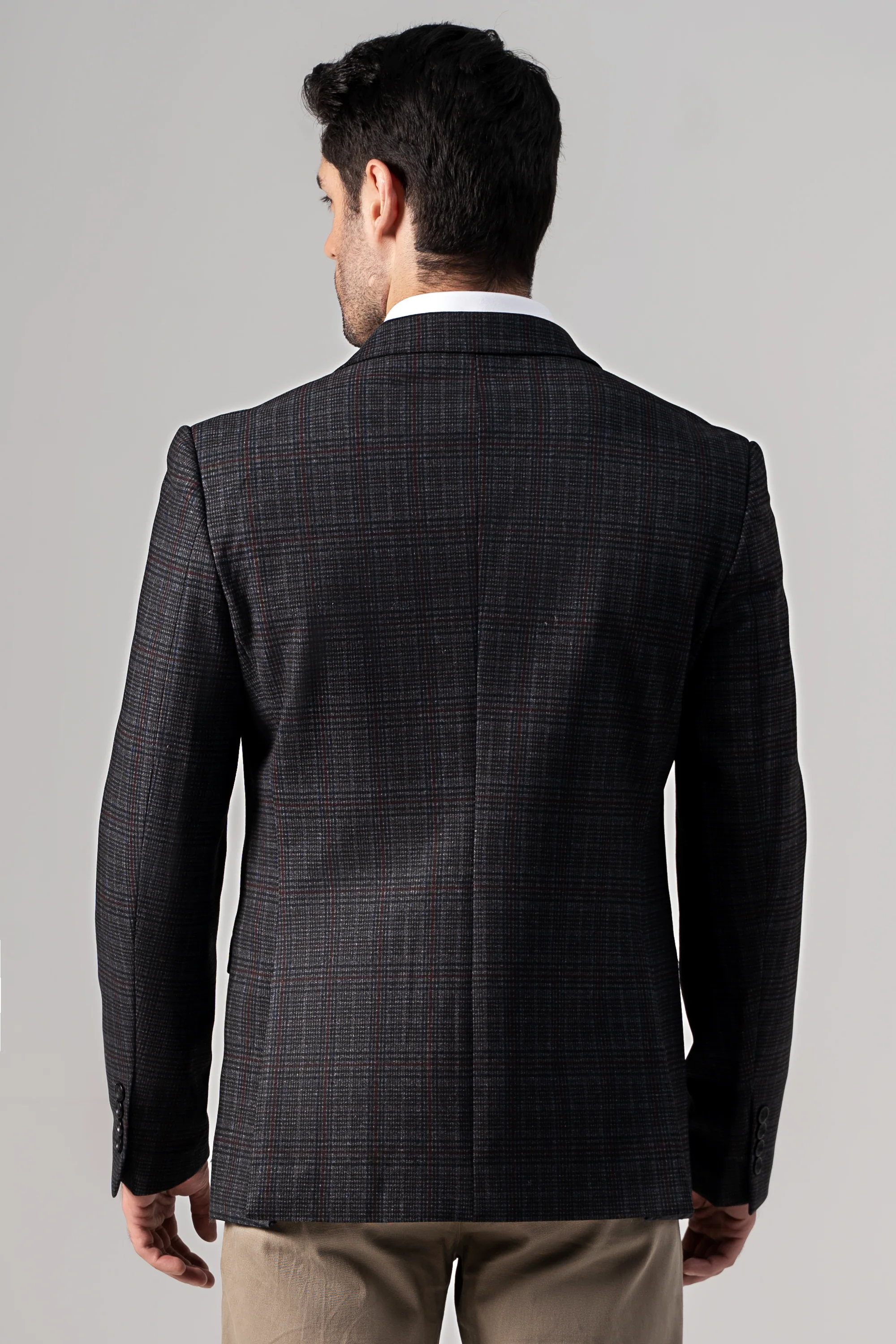 CASUAL COAT GREY CHECK - Image 4