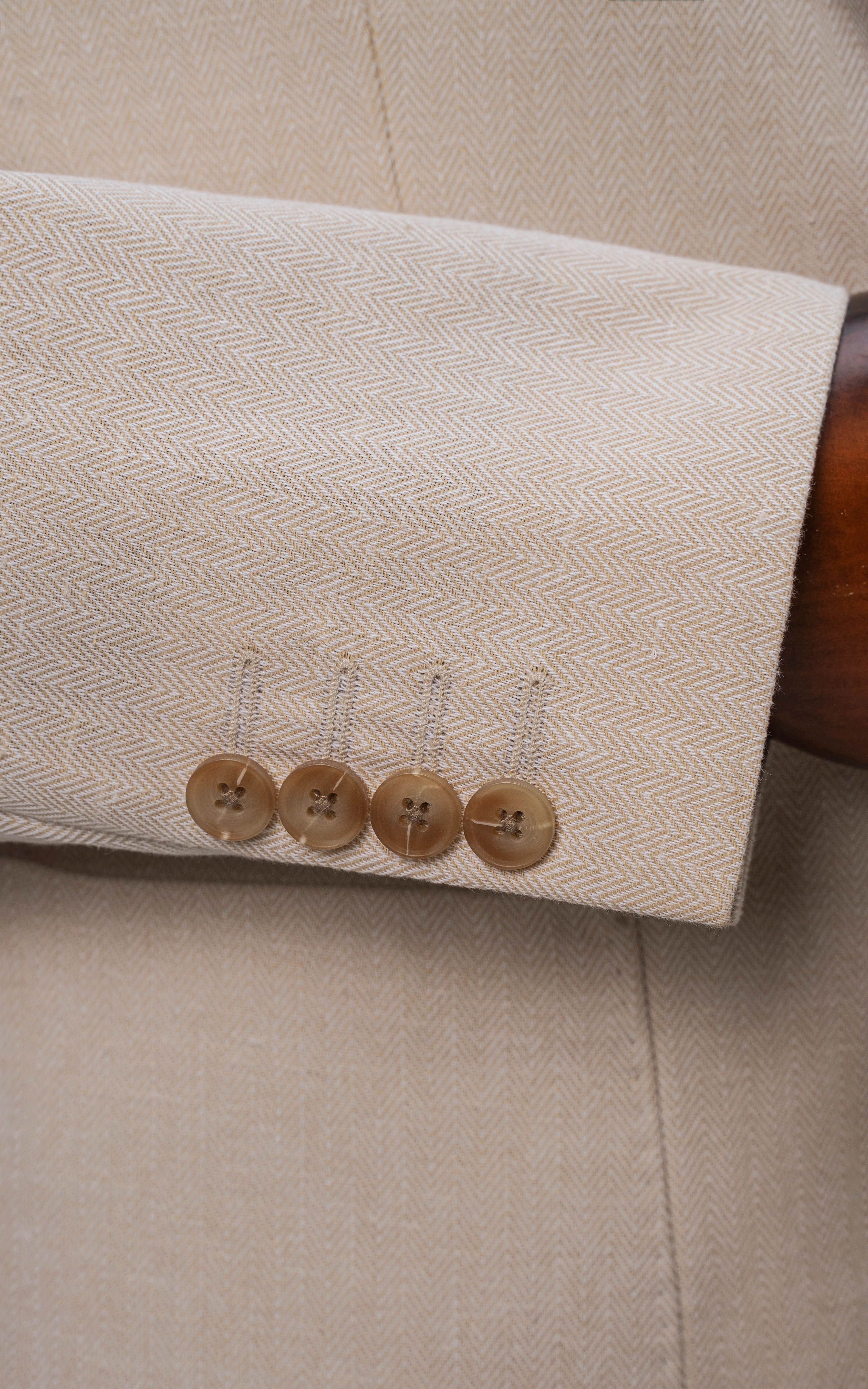 SLIM FIT CASUAL COAT LIGHT KHAKI - Image 3