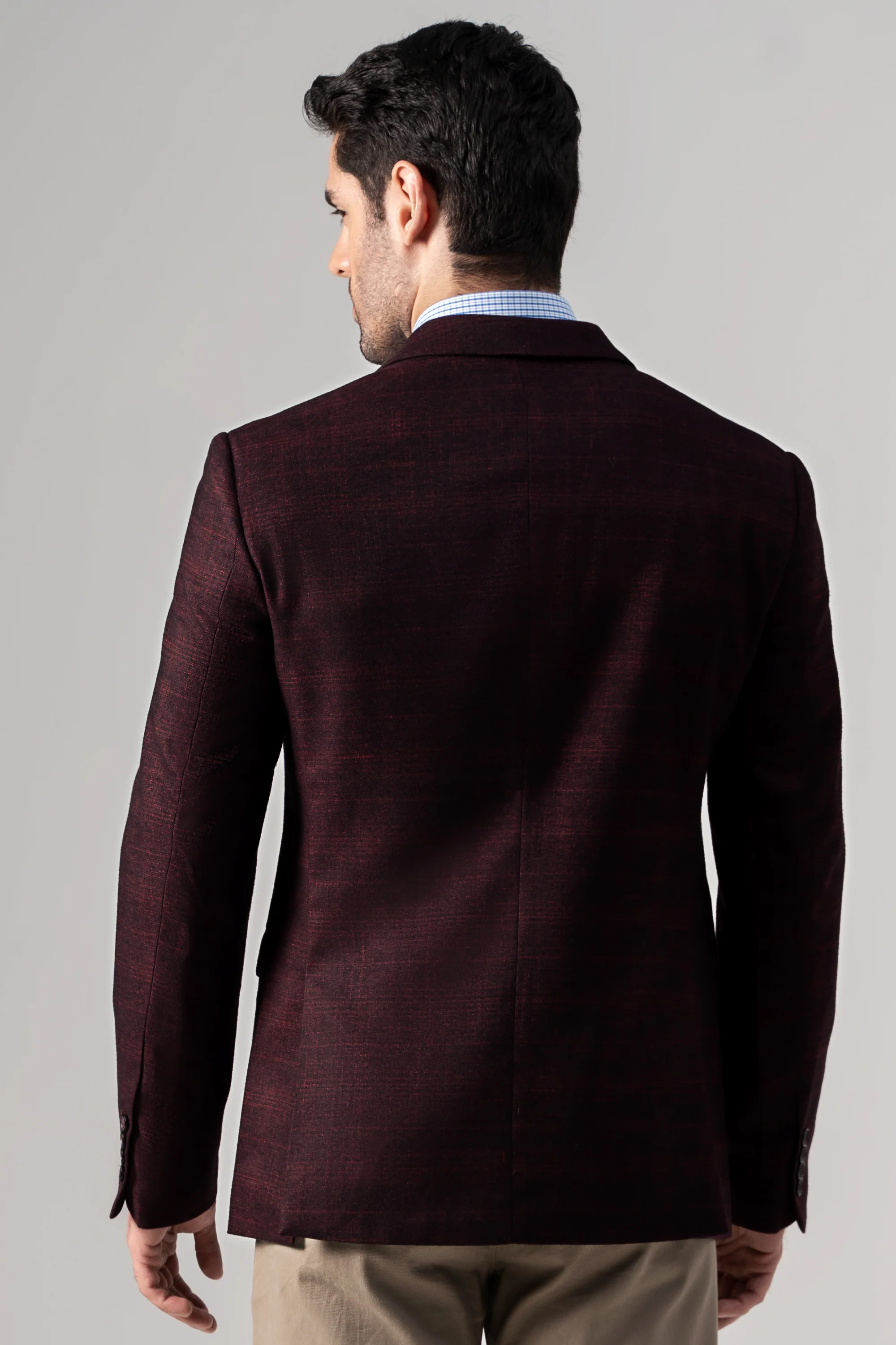 CASUAL COAT MAROON - Image 4