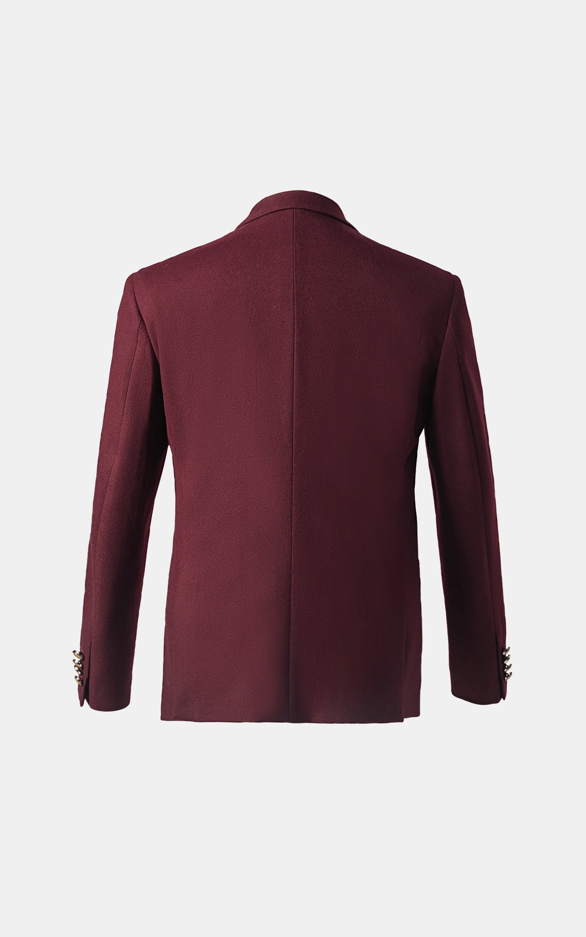 EXECUTIVE TAILORED MEN'S COAT MAROON - Image 4