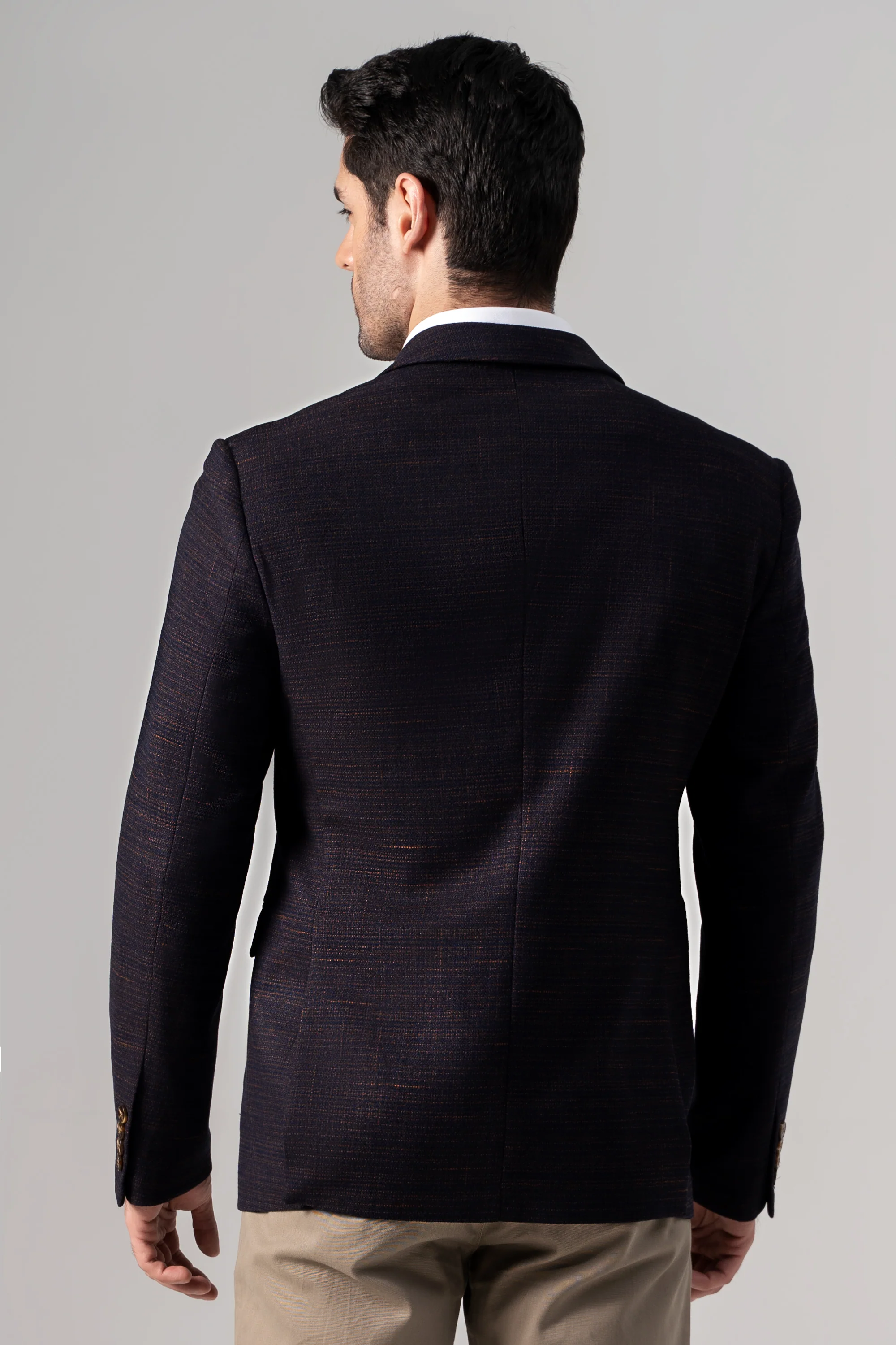 CASUAL COAT NAVY BROWN - Image 4