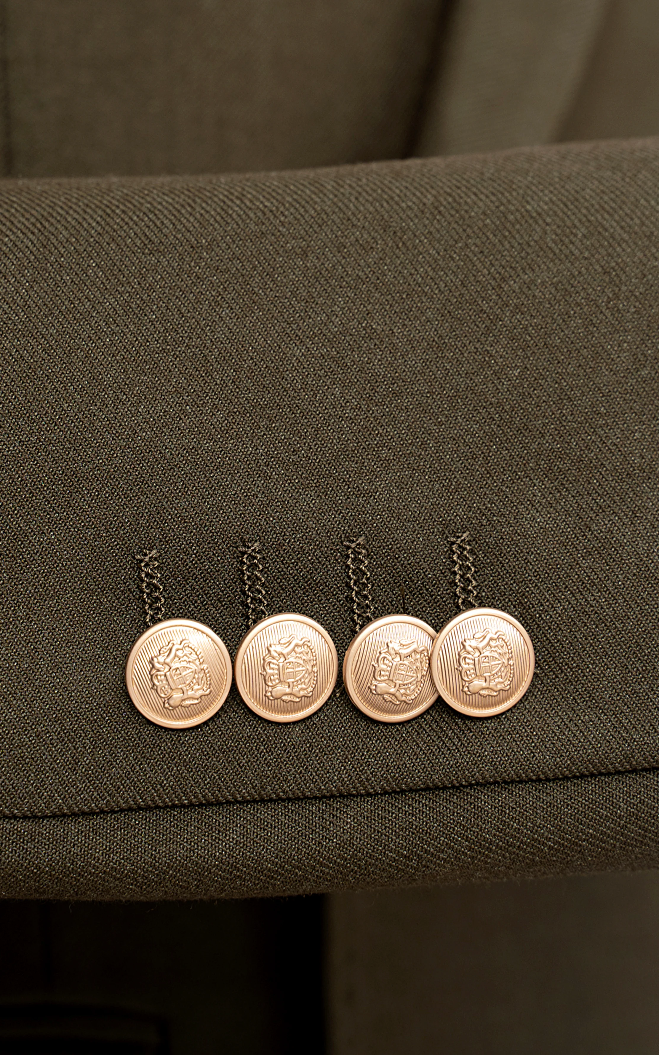 SIGNATURE DOUBLE BREATED COAT OLIVE - Image 3