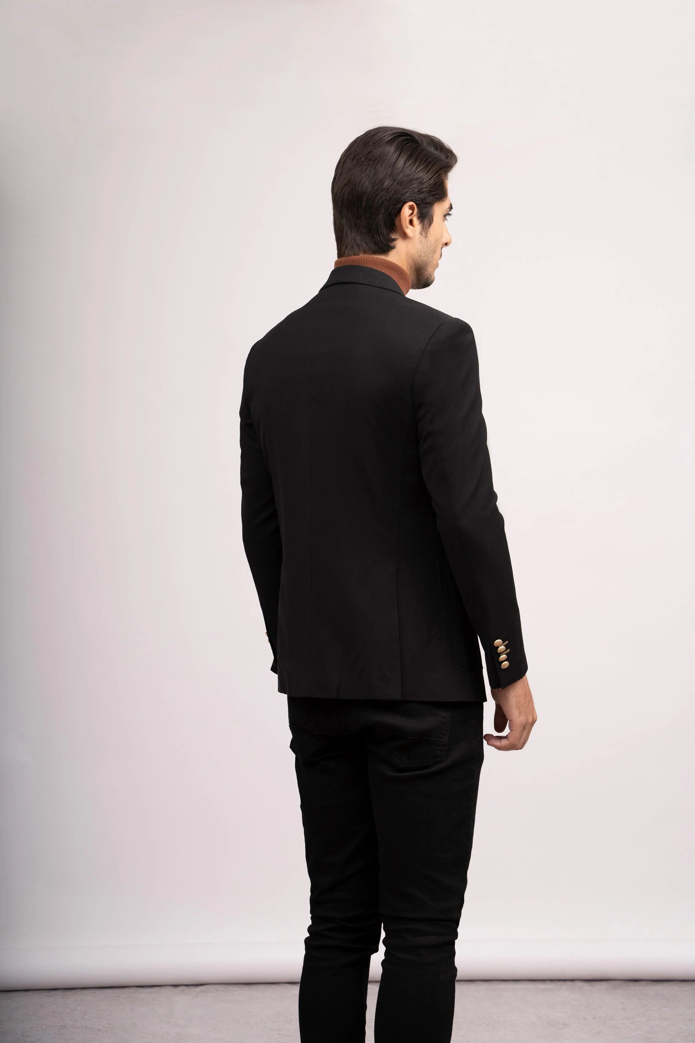 CASUAL COAT SLIM FIT BLACK - Image 4