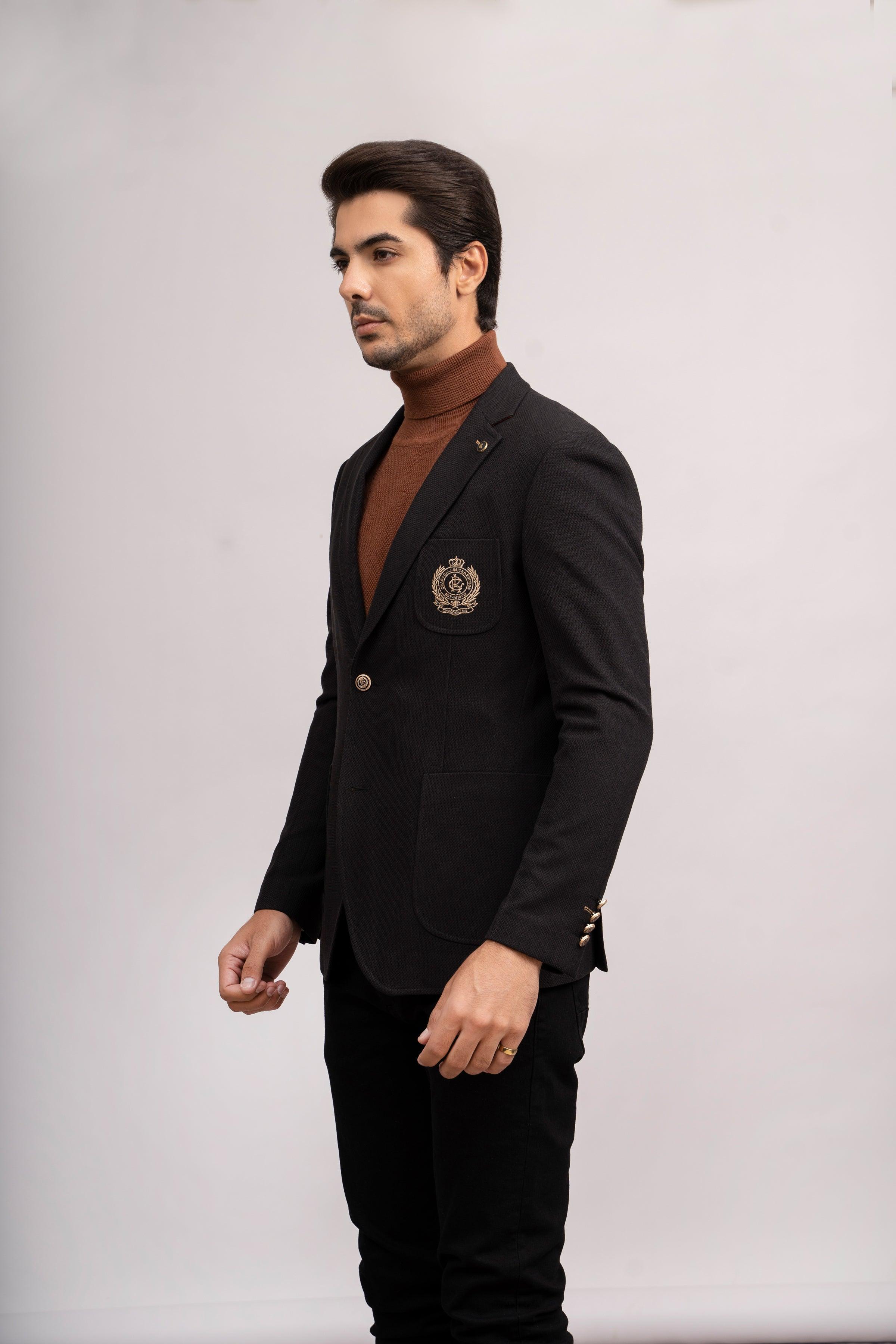 CASUAL COAT SLIM FIT BLACK - Image 2