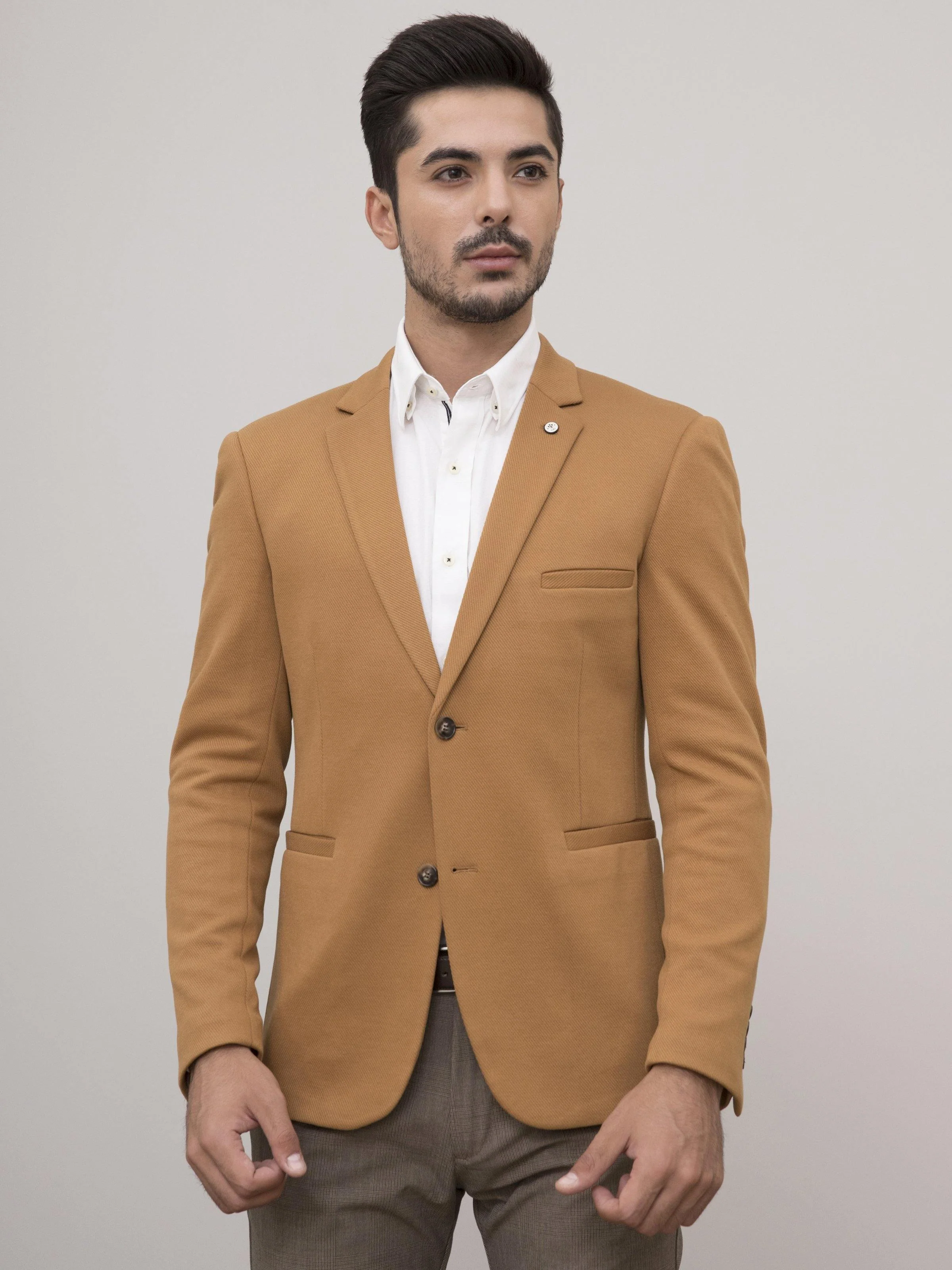 CASUAL COAT SLIM FIT CAMEL - Image 4