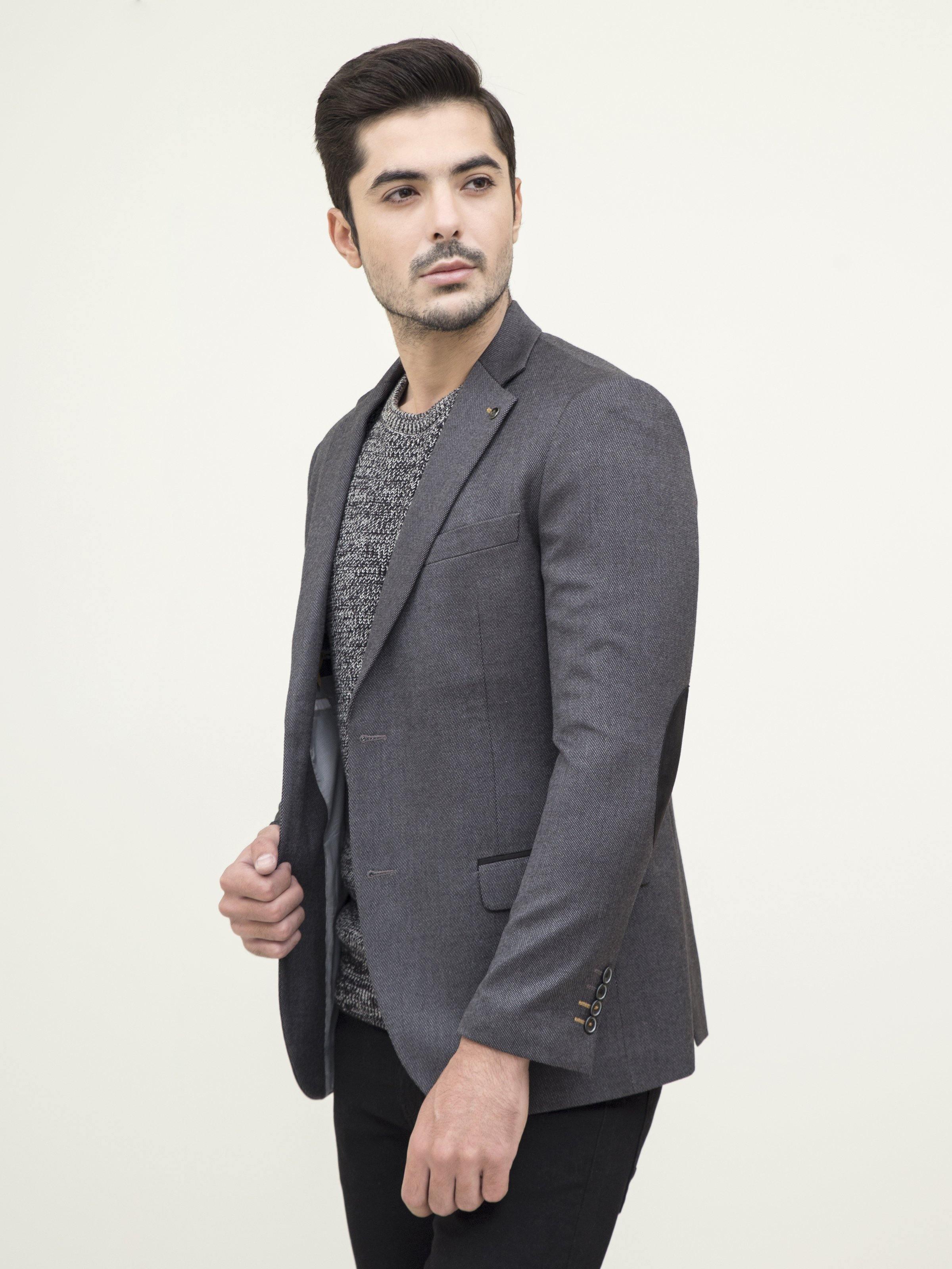 CASUAL COAT SLIM FIT DARK GREY