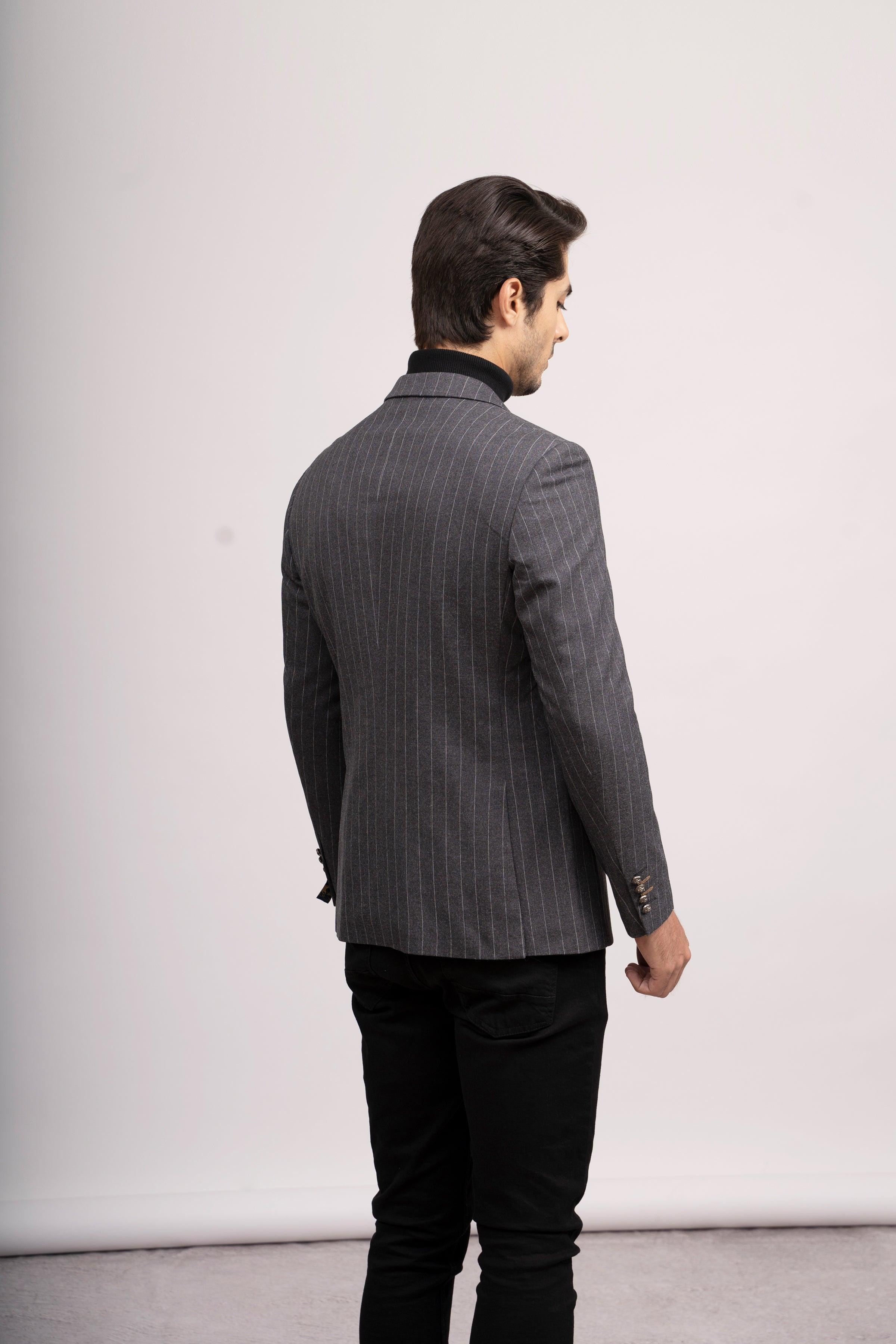 CASUAL COAT SLIM FIT DARK GREY - Image 5