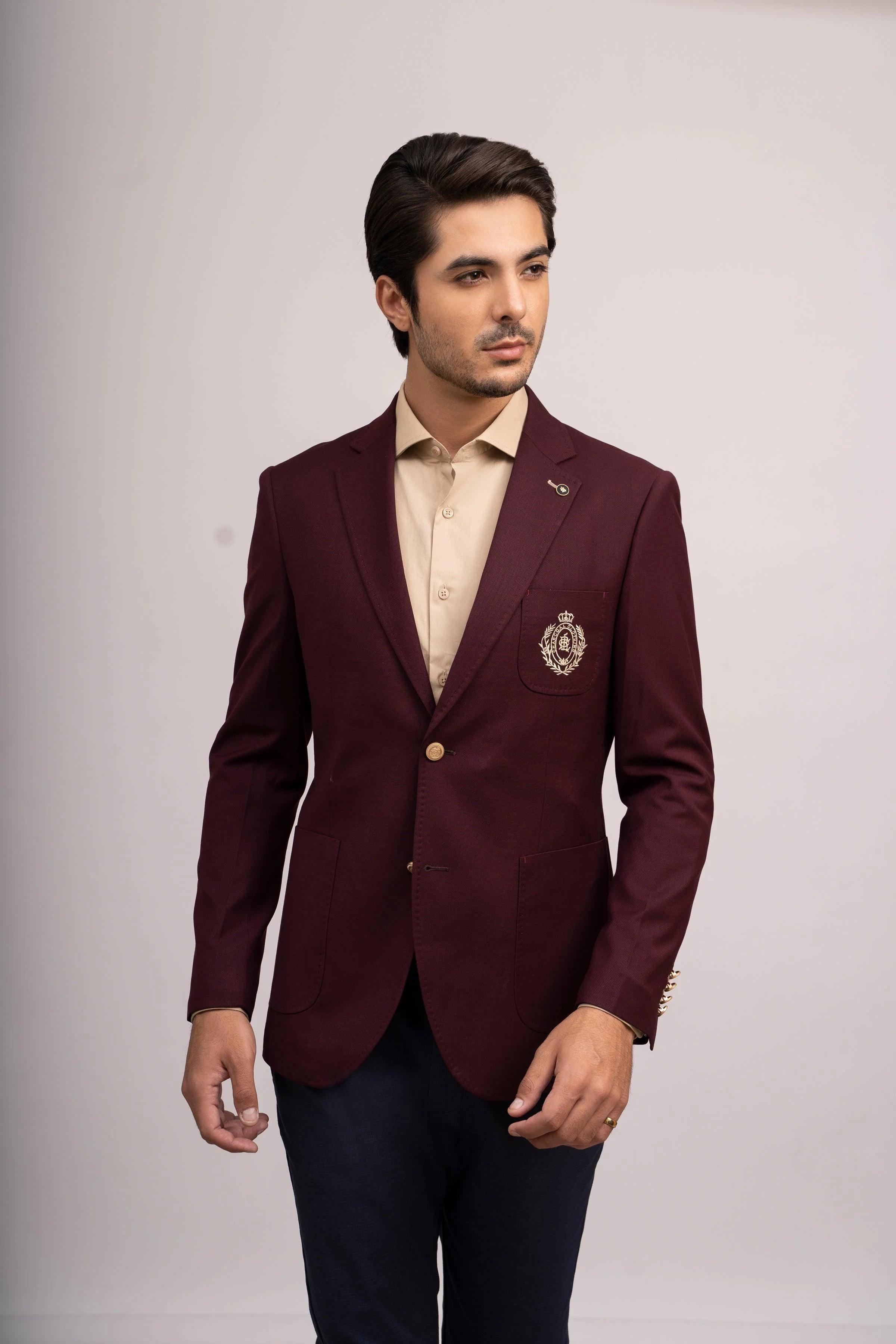 CASUAL COAT SLIM FIT MAROON - Image 2