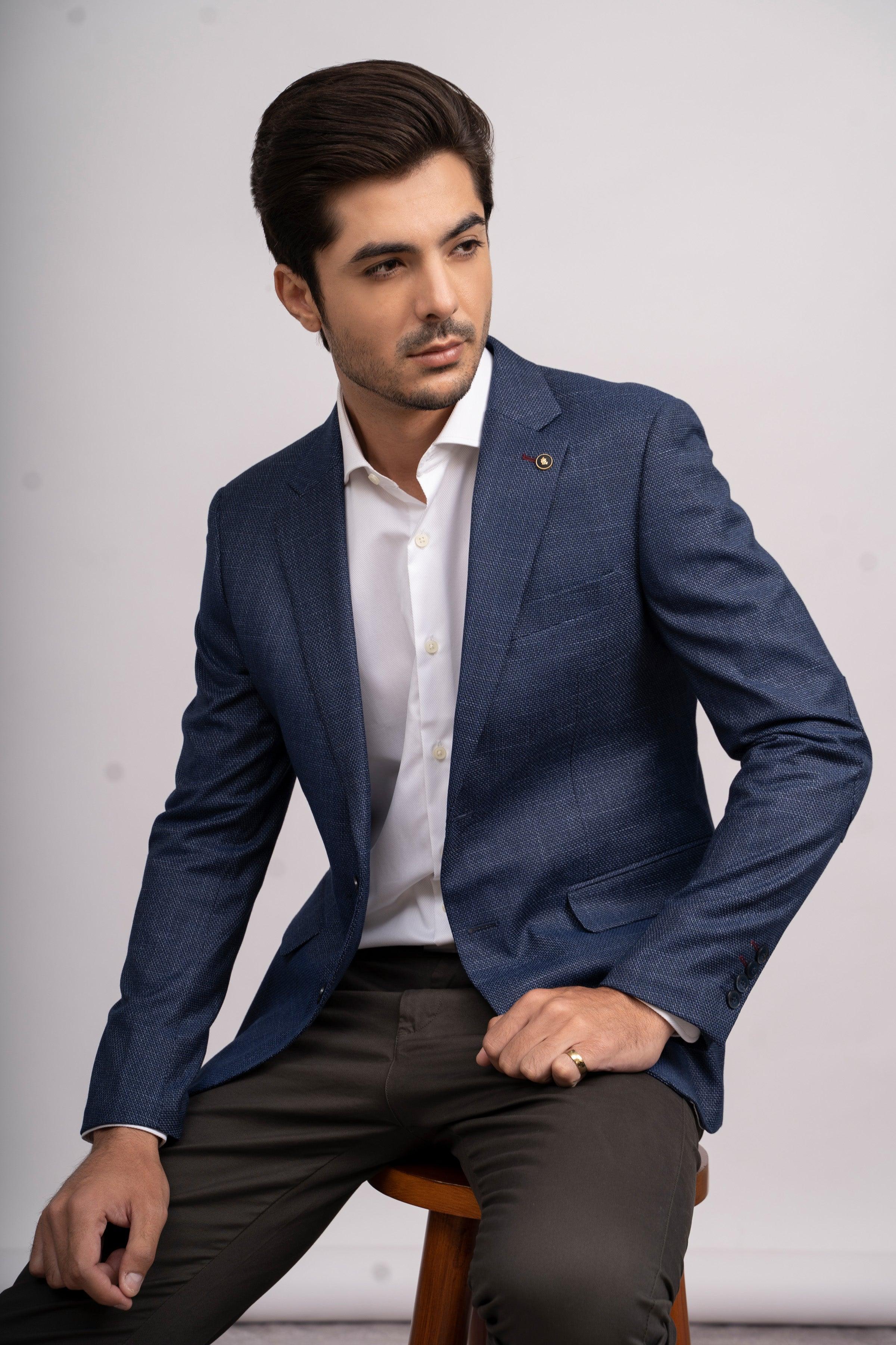 CASUAL COAT SLIM FIT NAVY BLUE