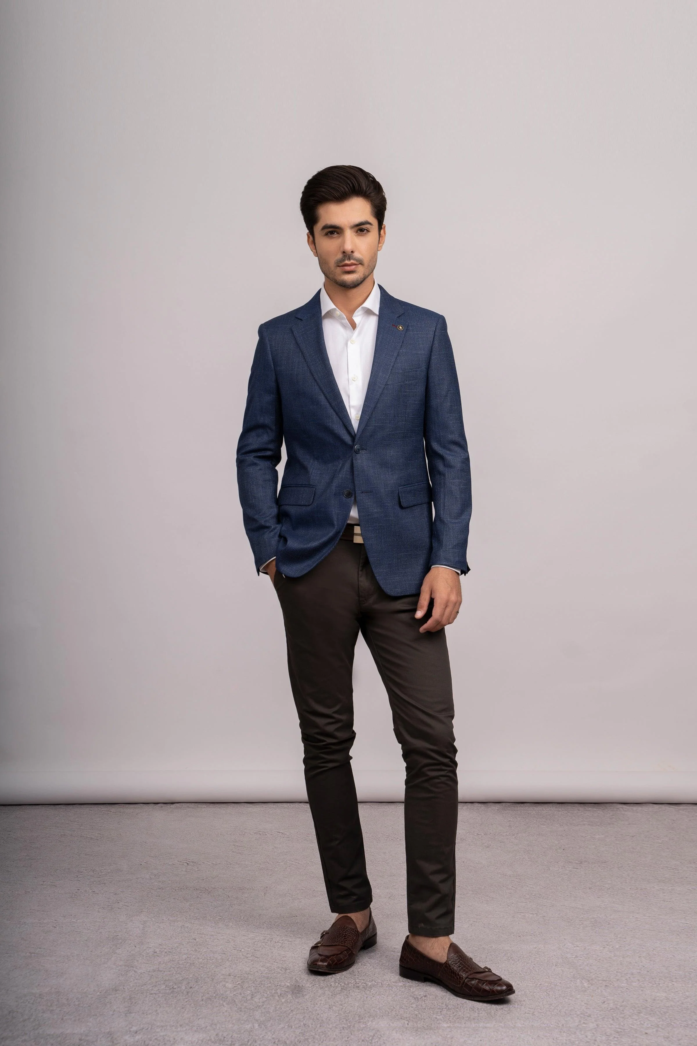 CASUAL COAT SLIM FIT NAVY BLUE - Image 2