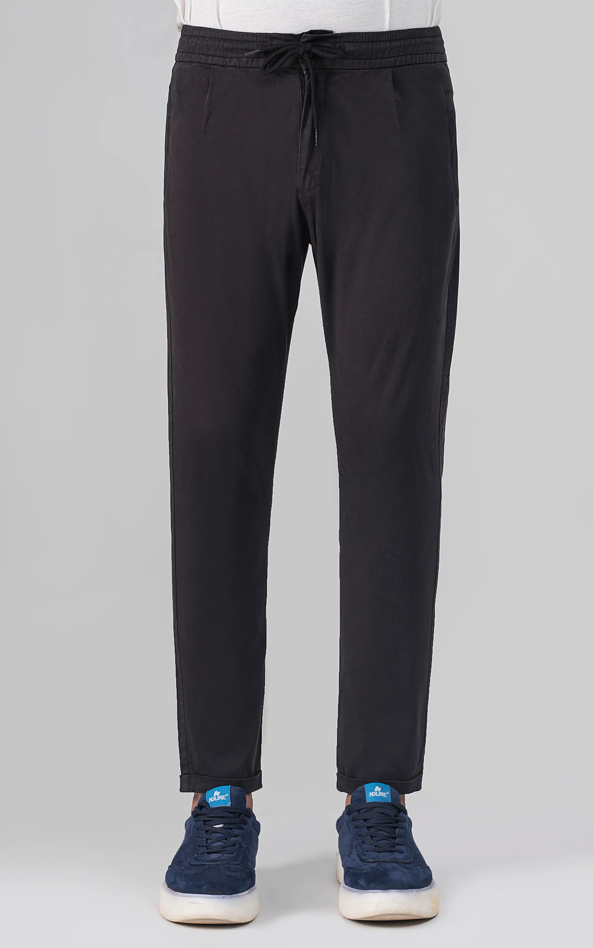 SLIM FIT JOGGER TROUSER BLACK - Image 3