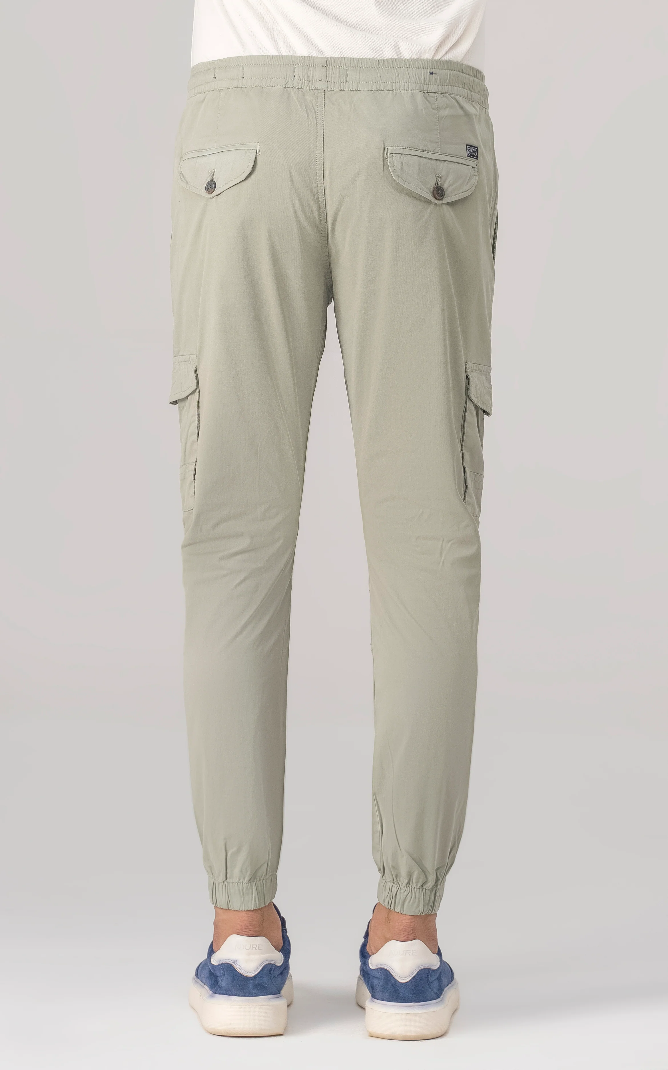 CASUAL JOGGER TROUSER LIGHT OLIVE - Image 4