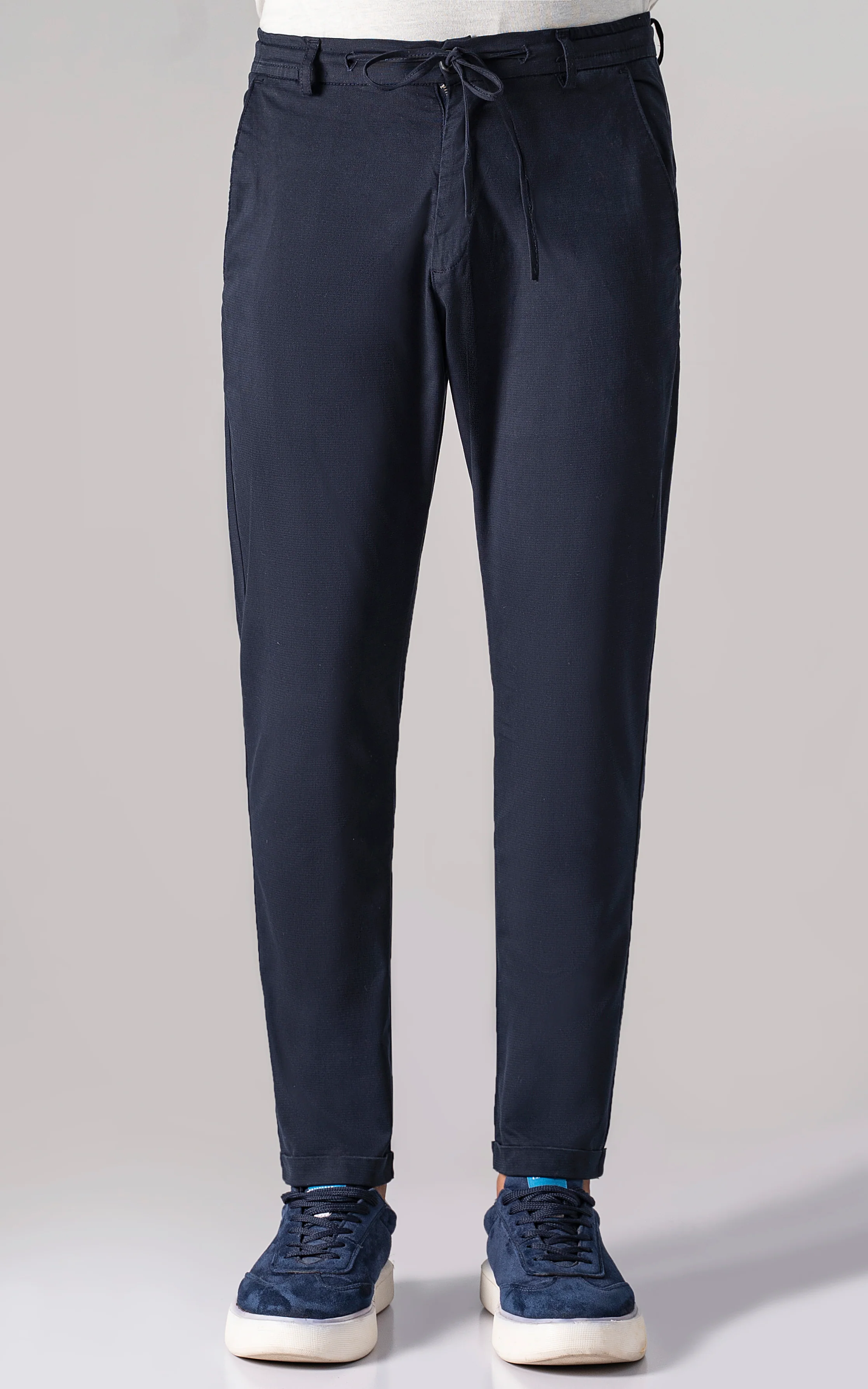 CASUAL JOGGER TROUSER NAVY - Image 2