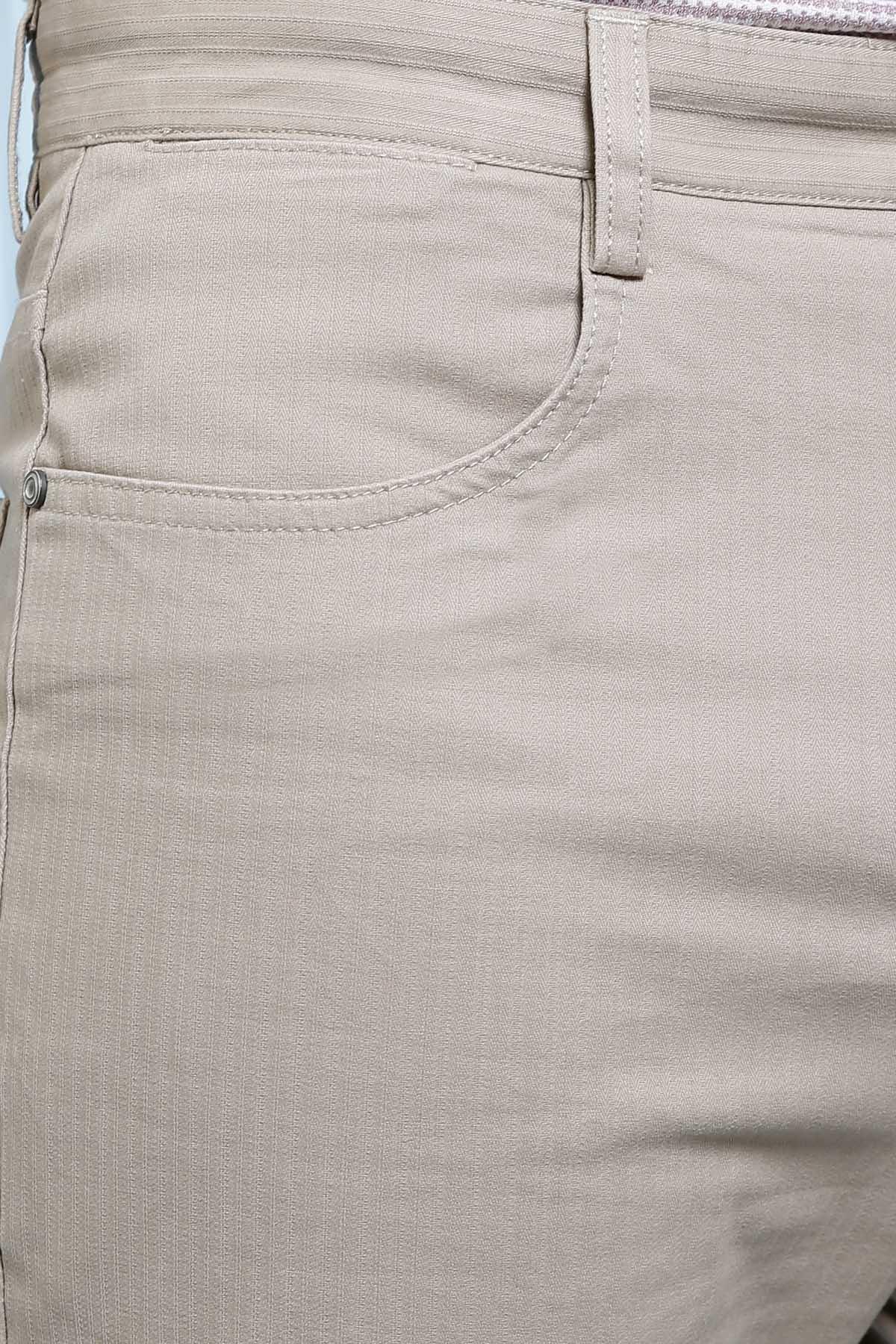 CASUAL PANT 5 POCKET LIGHT BROWN - Image 3