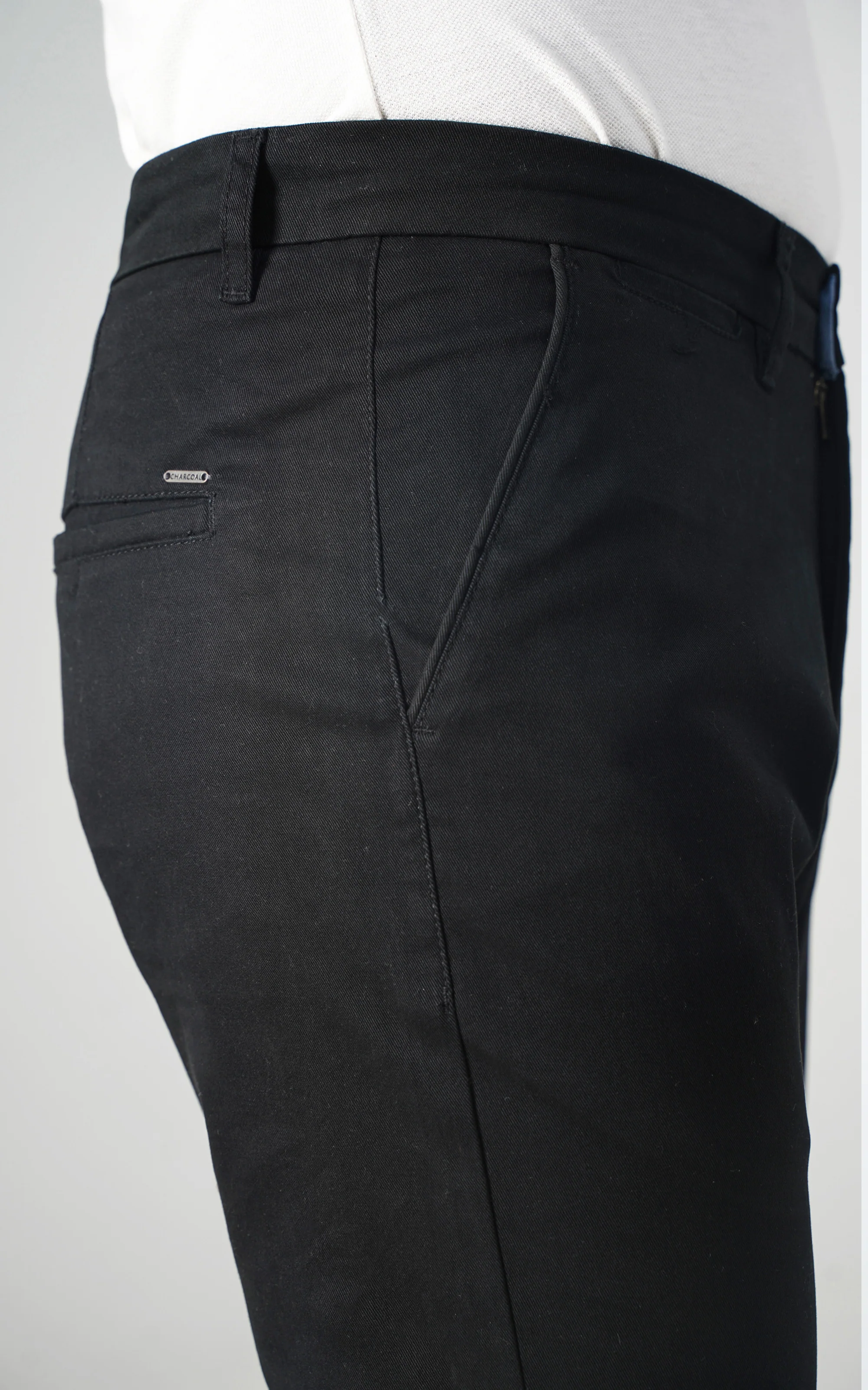 CROSS POCKET CASUAL PANT BLACK - Image 2