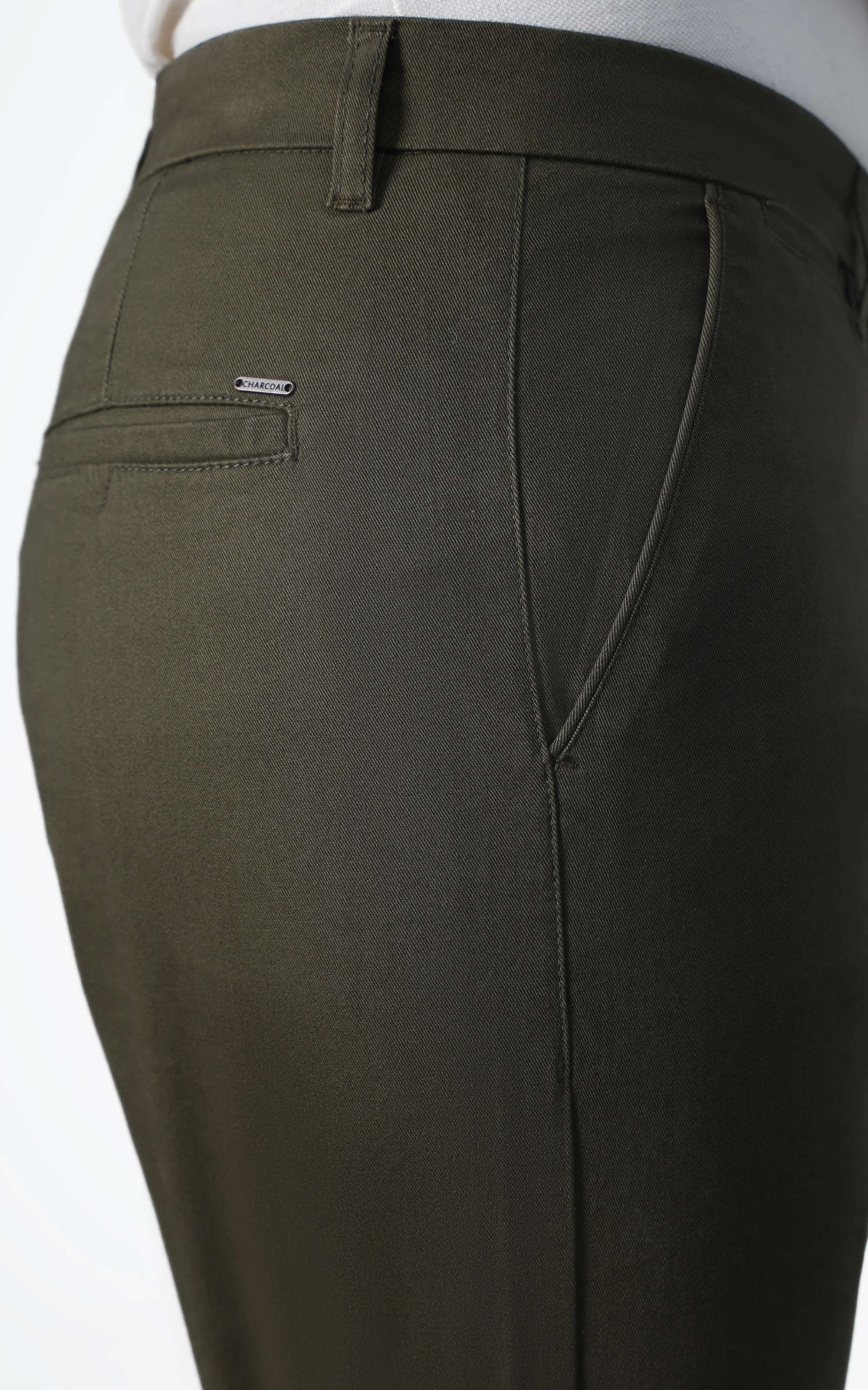 CROSS POCKET CASUAL PANT OLIVE - Image 2
