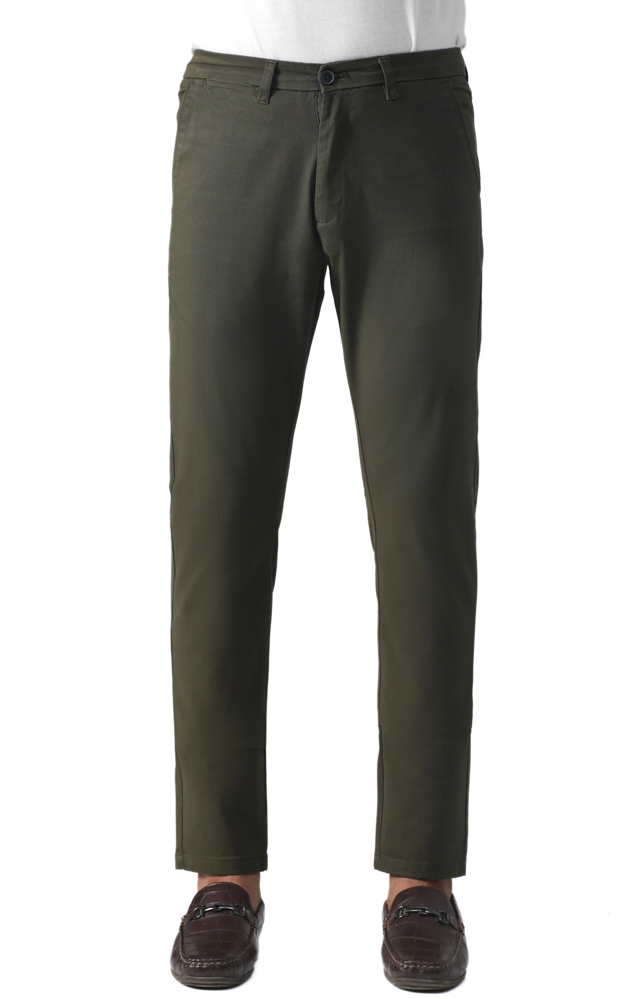 CROSS POCKET CASUAL PANT OLIVE - Image 3