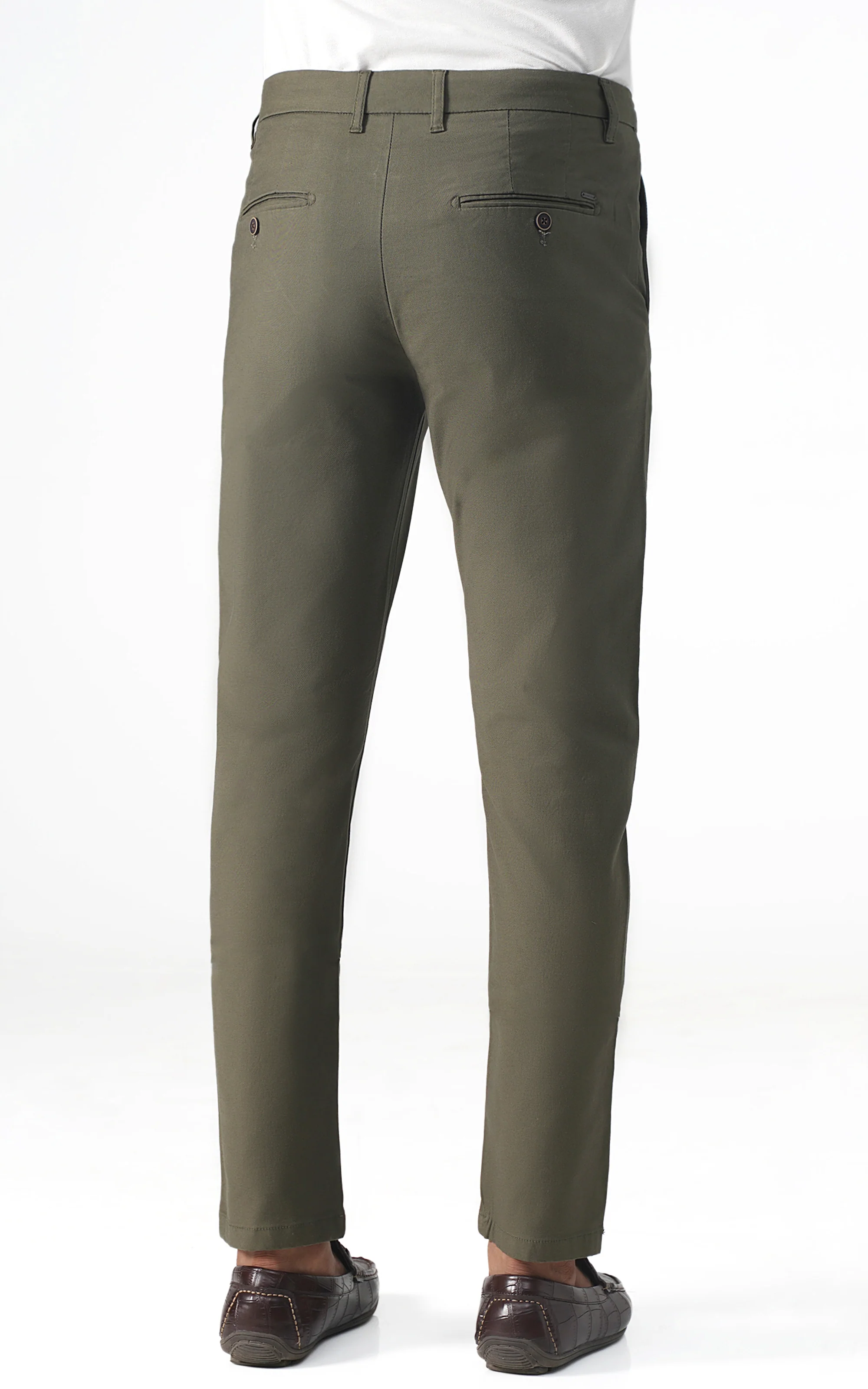 CROSS POCKET CASUAL PANT OLIVE - Image 4
