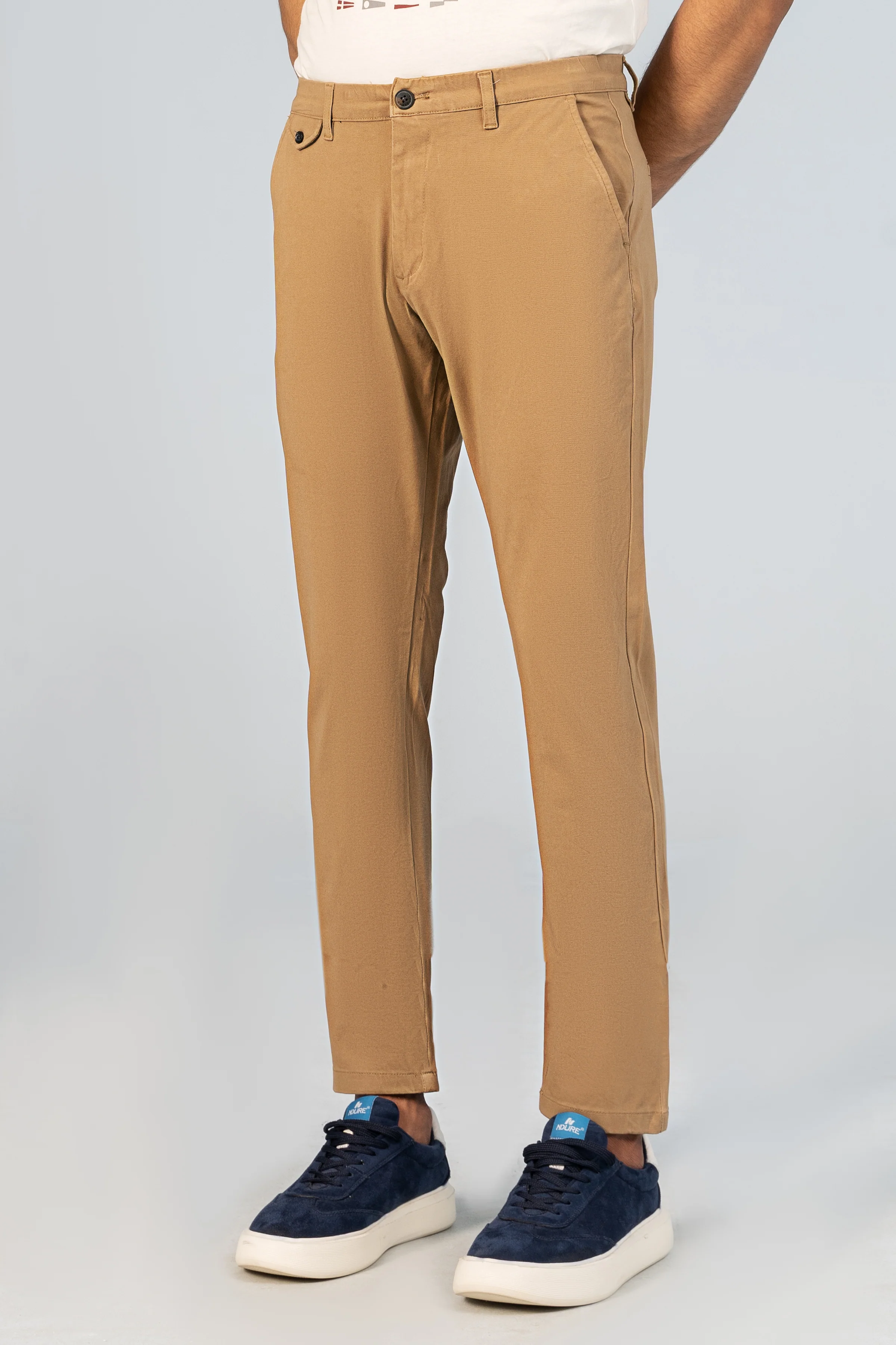 CASUAL PANT CROSS POCKET BI-STRETCH KHAKI - Image 2