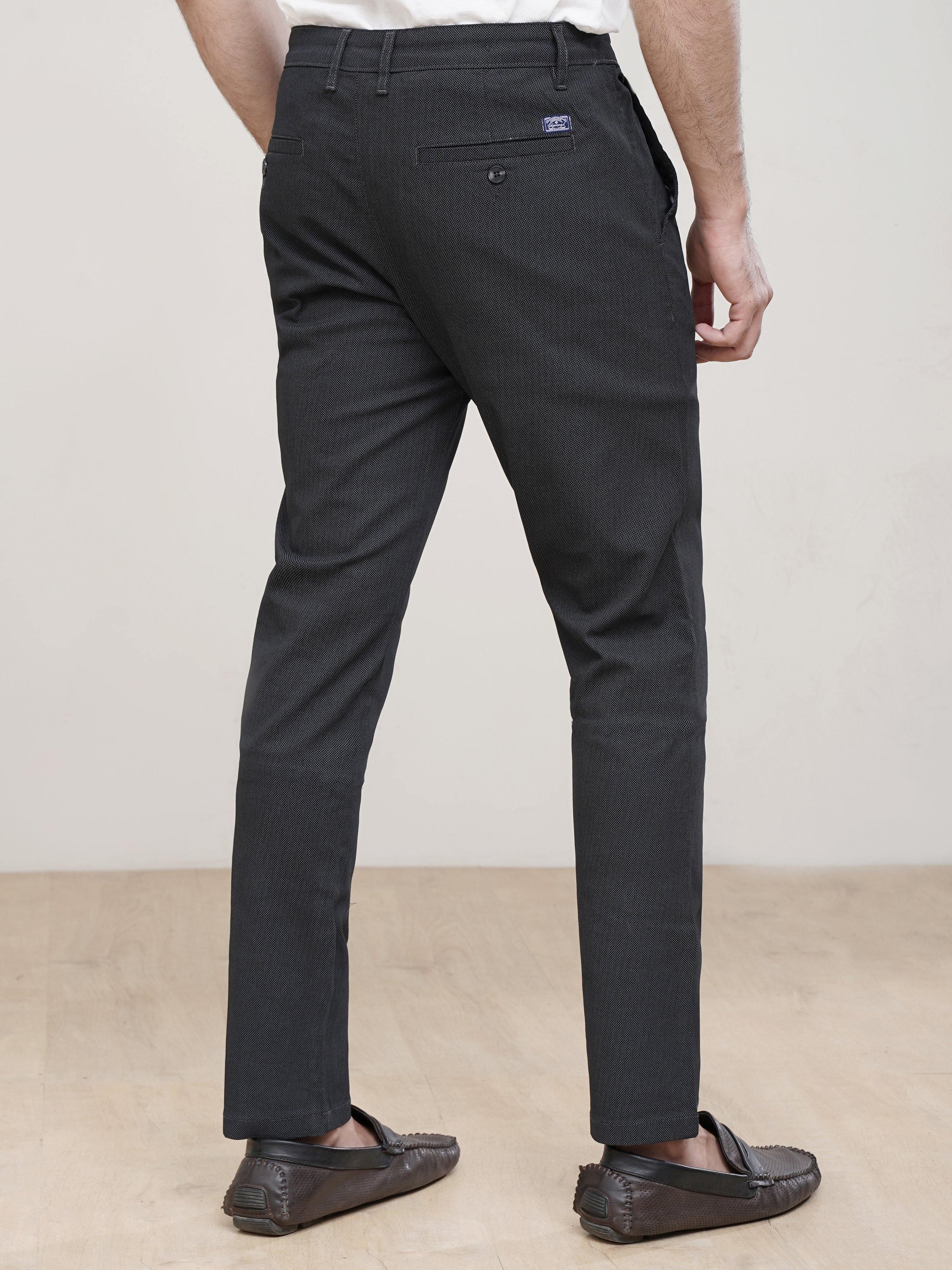 CASUAL PANT CROSS POCKET BLACK GREY - Image 3