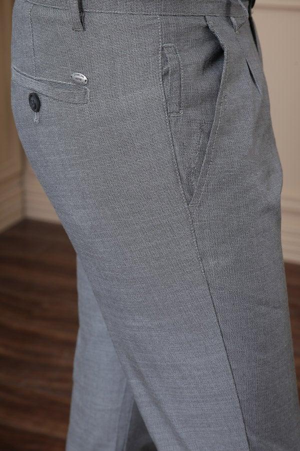CASUAL PANT CROSS POCKET BLUE GREY - Image 4