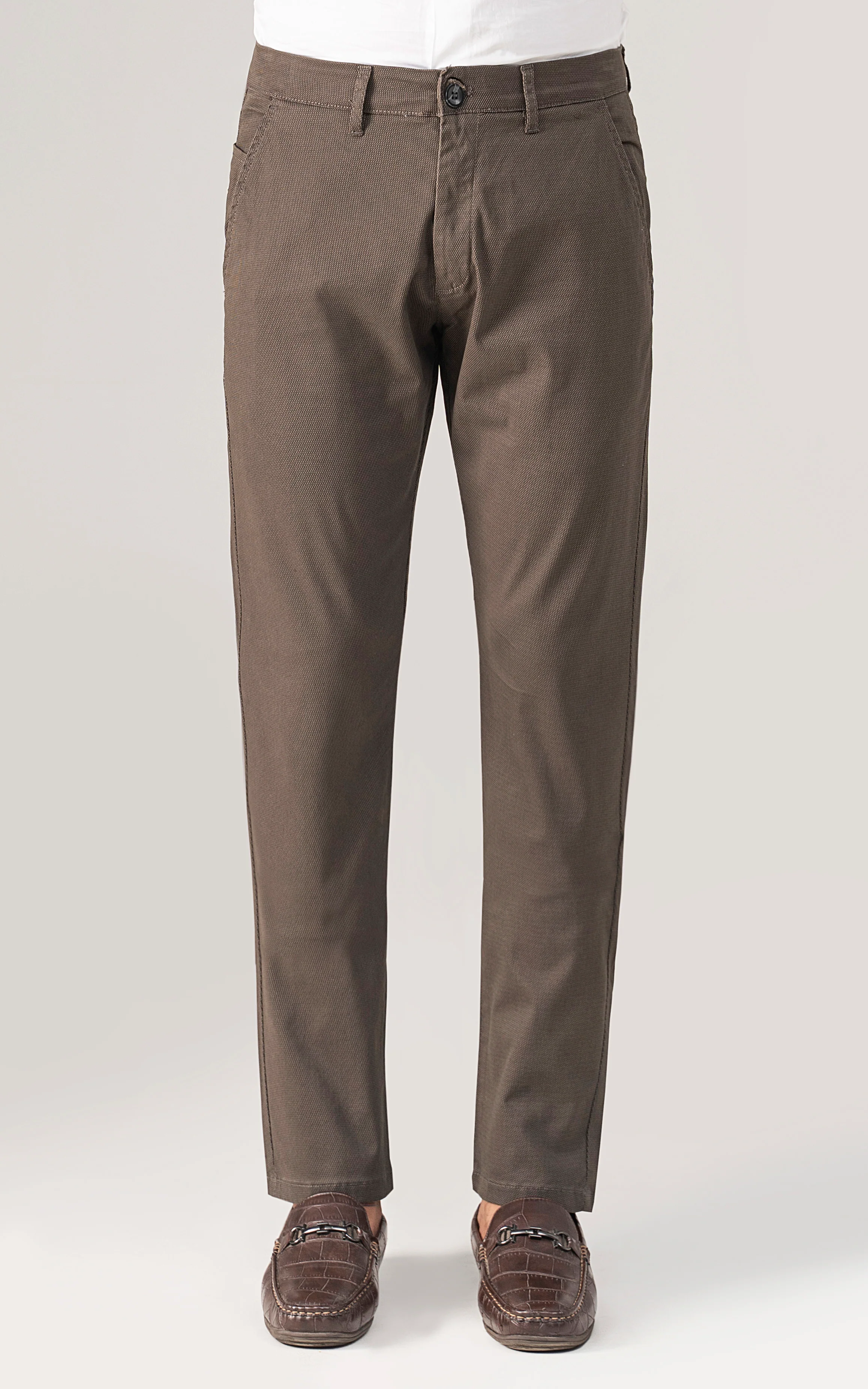 CASUAL PANT CROSS POCKET BROWN - Image 3