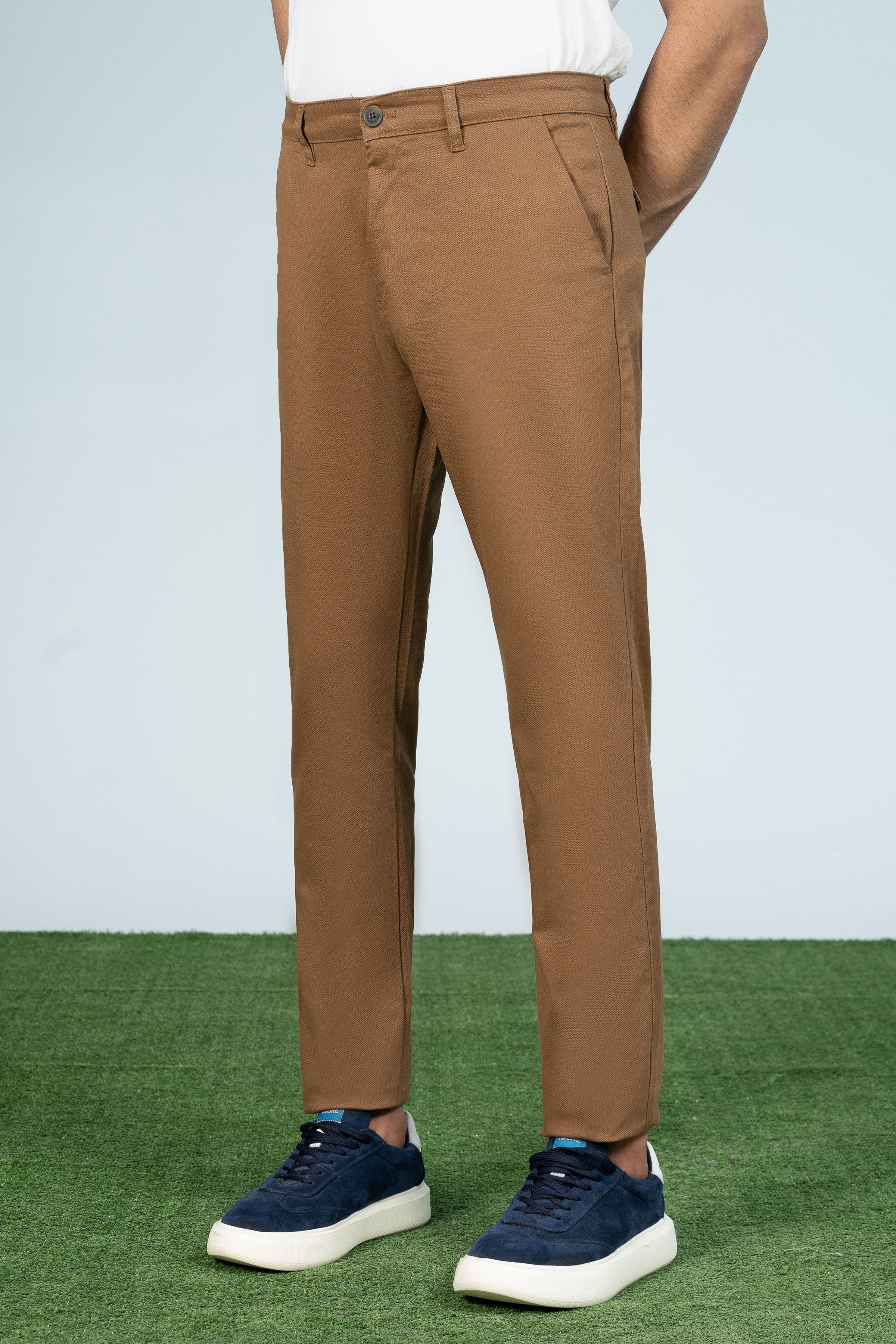 CASUAL PANT CROSS POCKET CAMEL - Image 2
