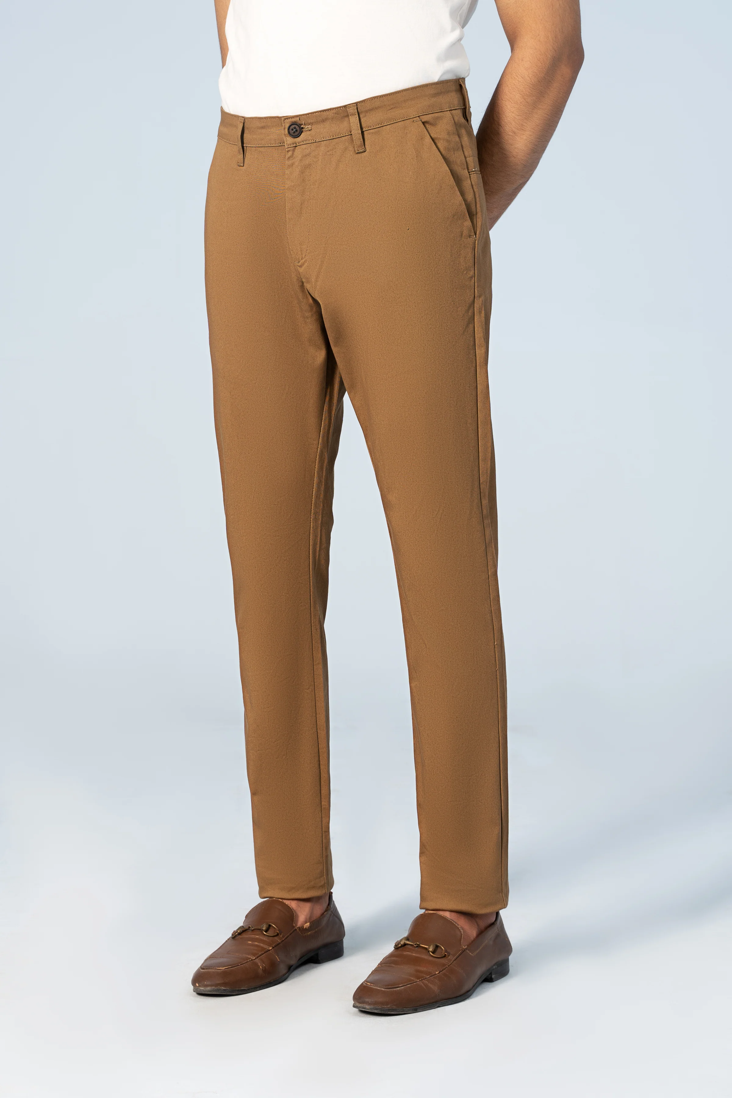 CASUAL PANT CROSS POCKET CAMEL - Image 2