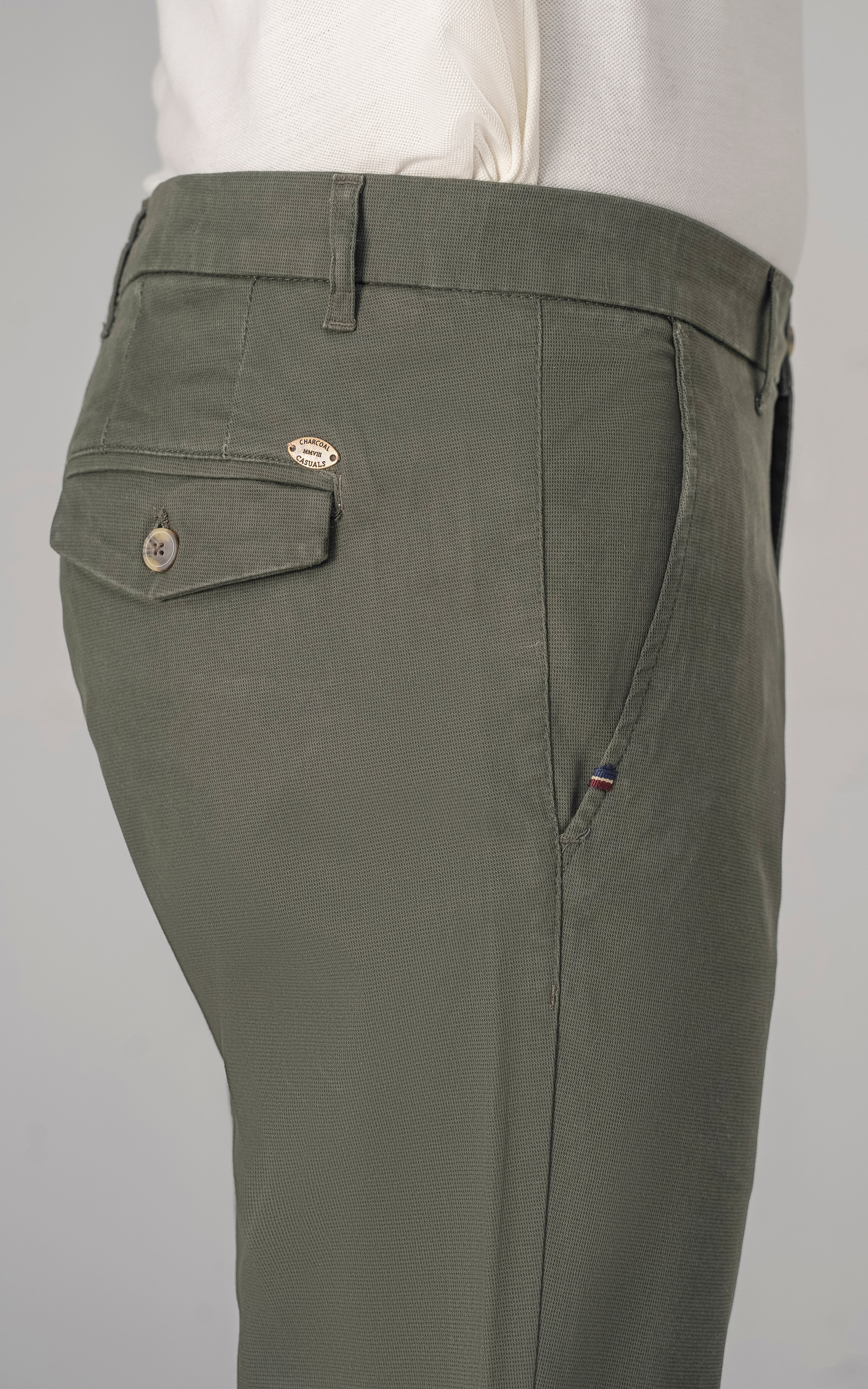 CASUAL PANT CROSS POCKET DARK OLIVE - Image 2