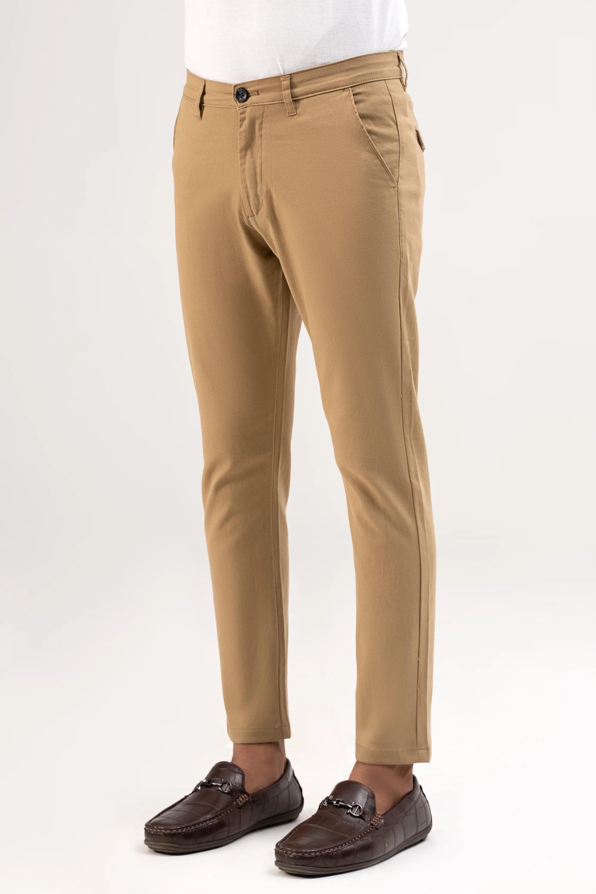 CROSS POCKET DOBBY PANT KHAKI - Image 2