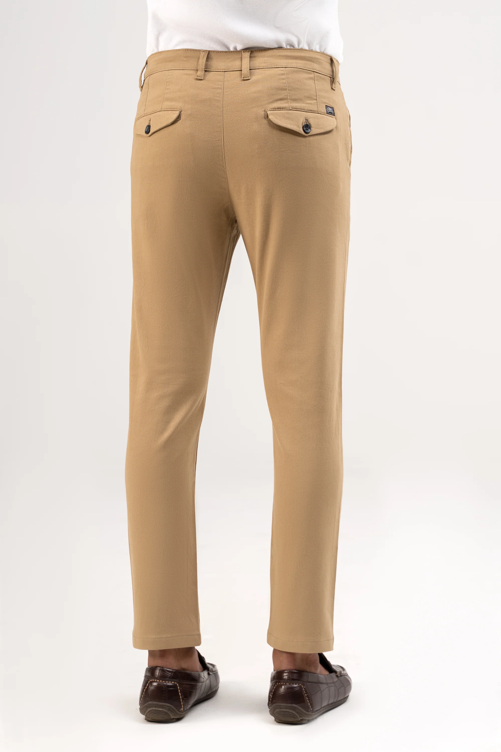 CROSS POCKET DOBBY PANT KHAKI - Image 3