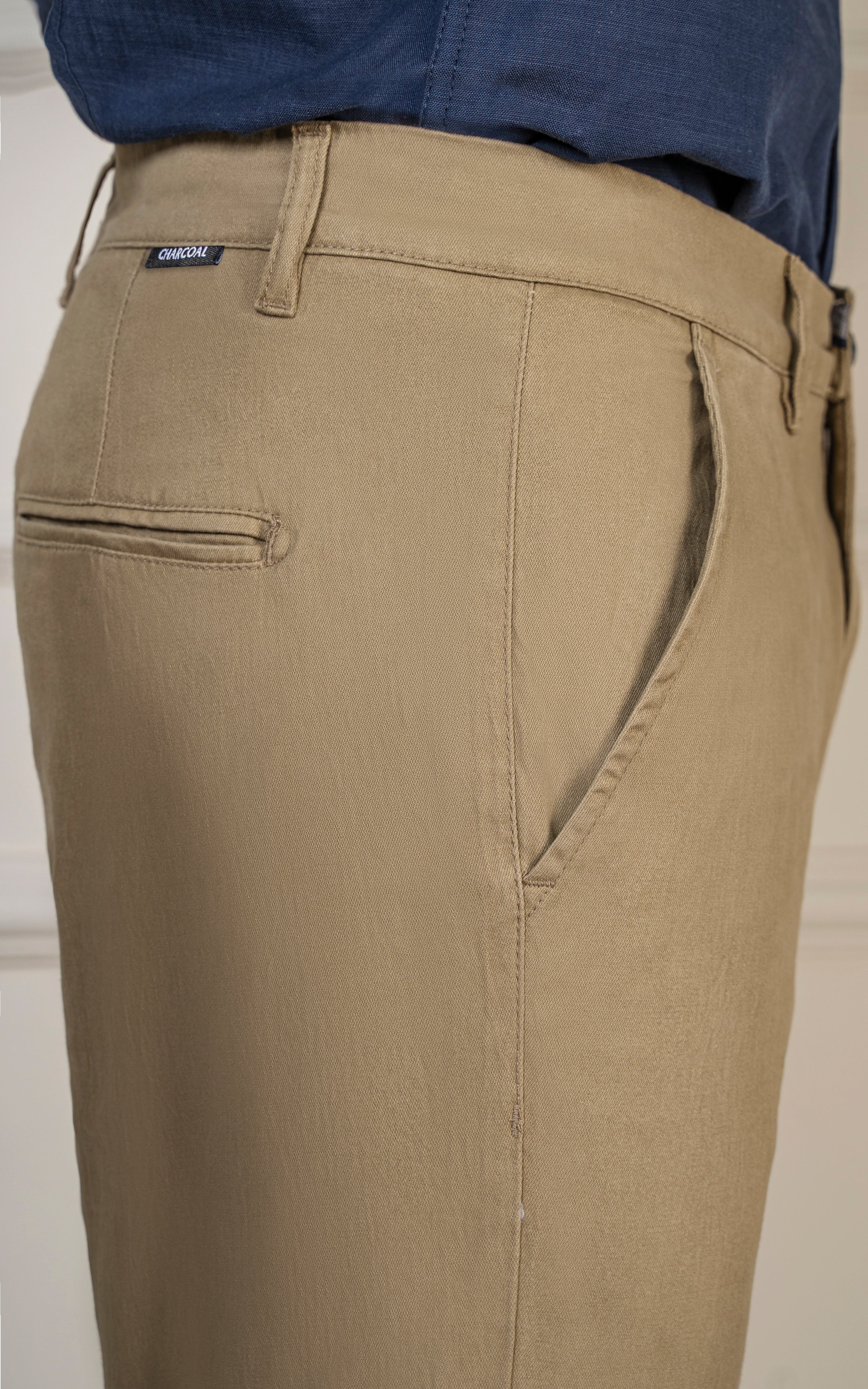 CASUAL PANT CROSS POCKET KHAKI - Image 3