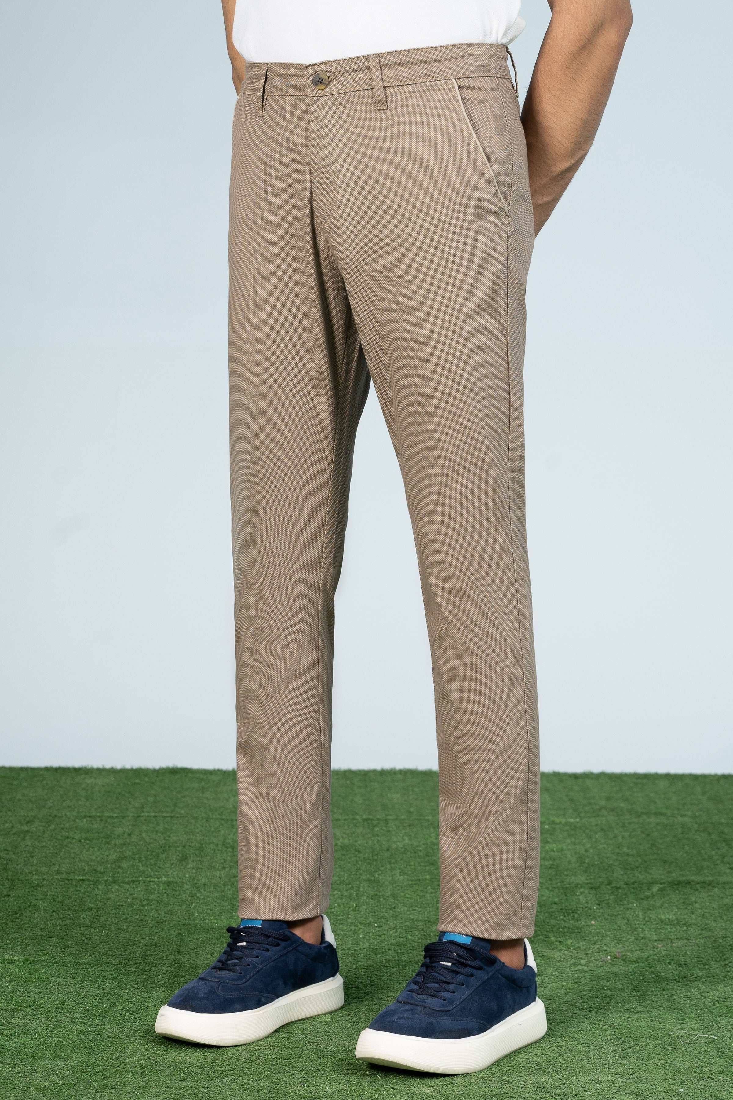 CROSS POCKET PRINTED PANT KHAKI - Image 2