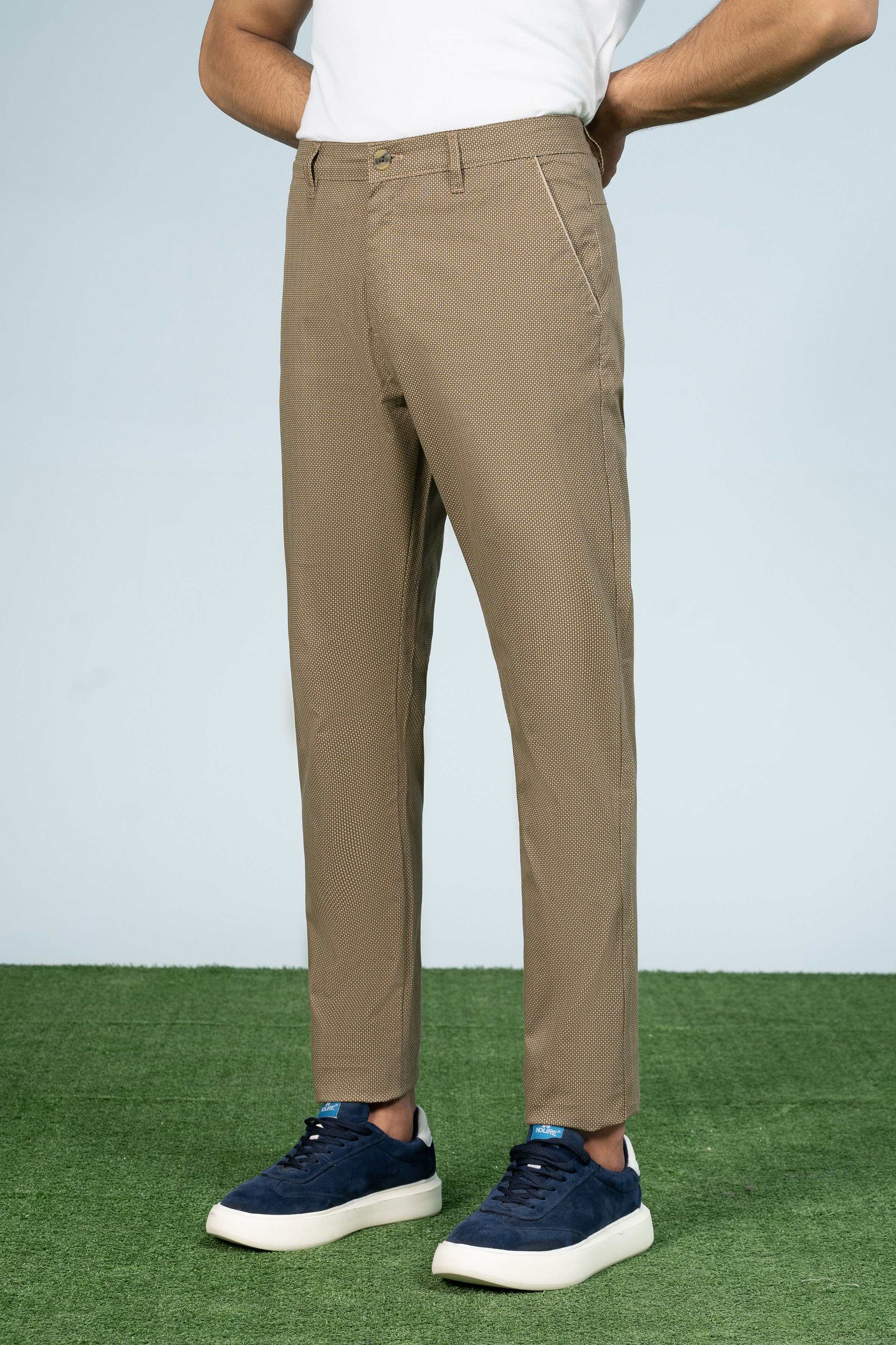 CROSS POCKET PRINTED PANT KHAKI - Image 2