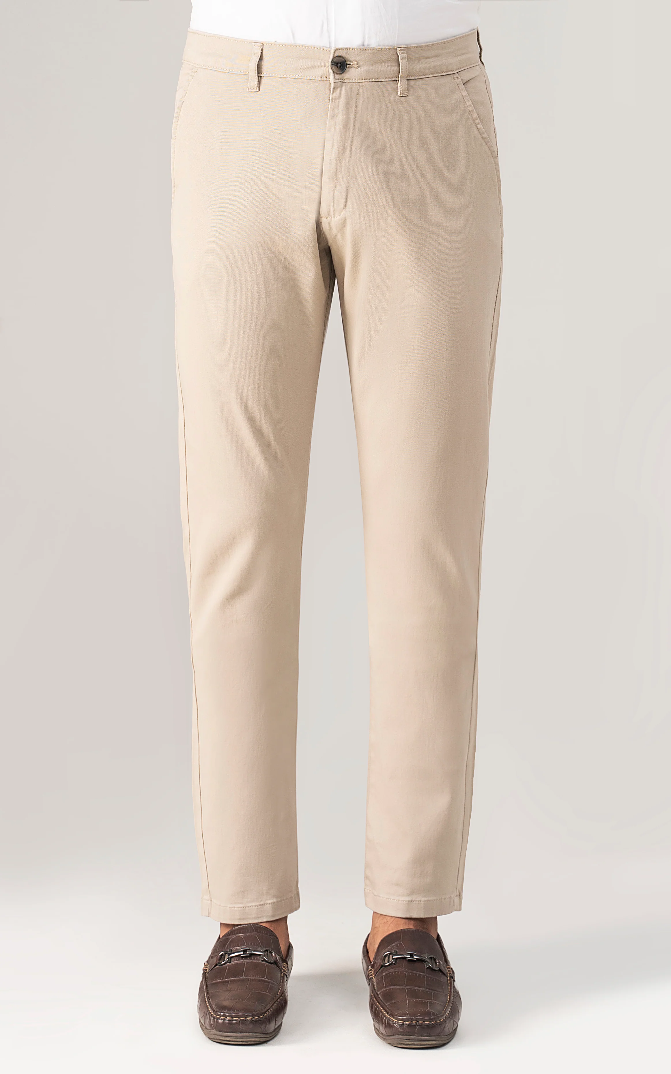 CASUAL PANT CROSS POCKET LIGHT KHAKI - Image 3