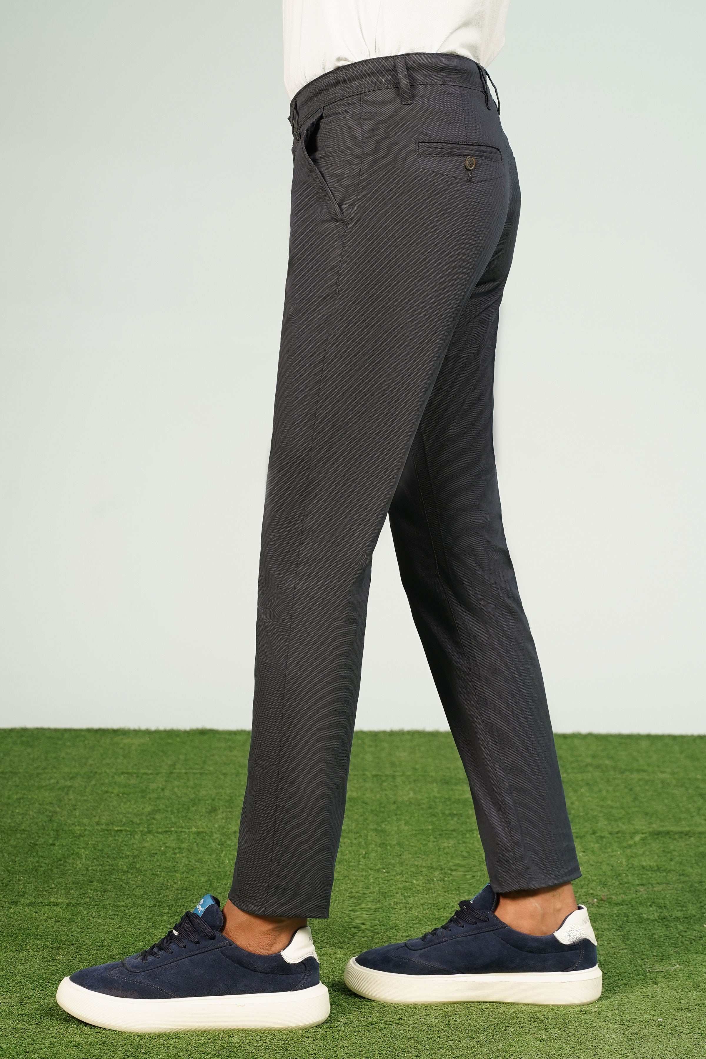 CROSS POCKET PRINTED PANT NAVY