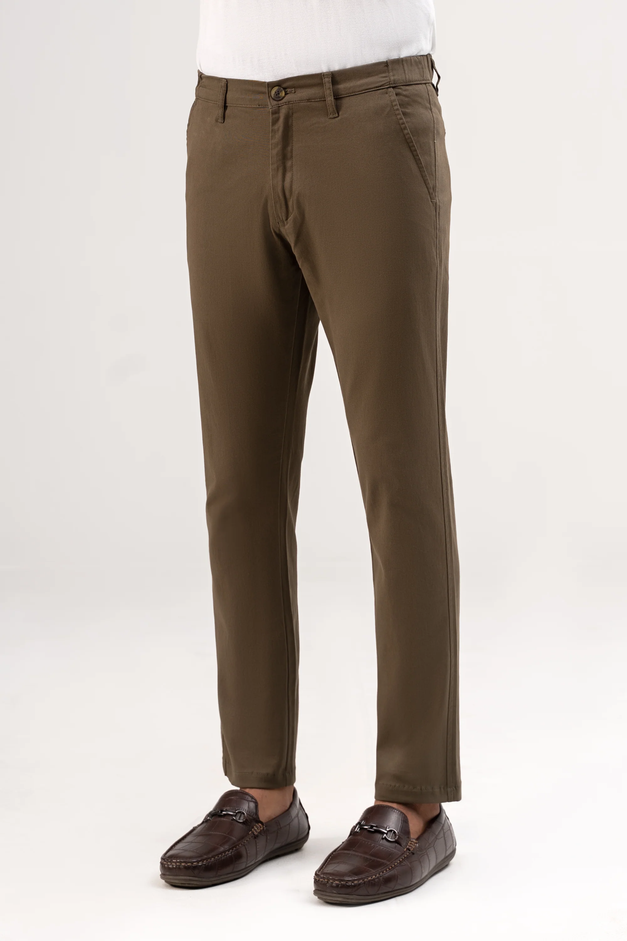 CROSS POCKET ELASTIC WAIST PANT OLIVE - Image 2