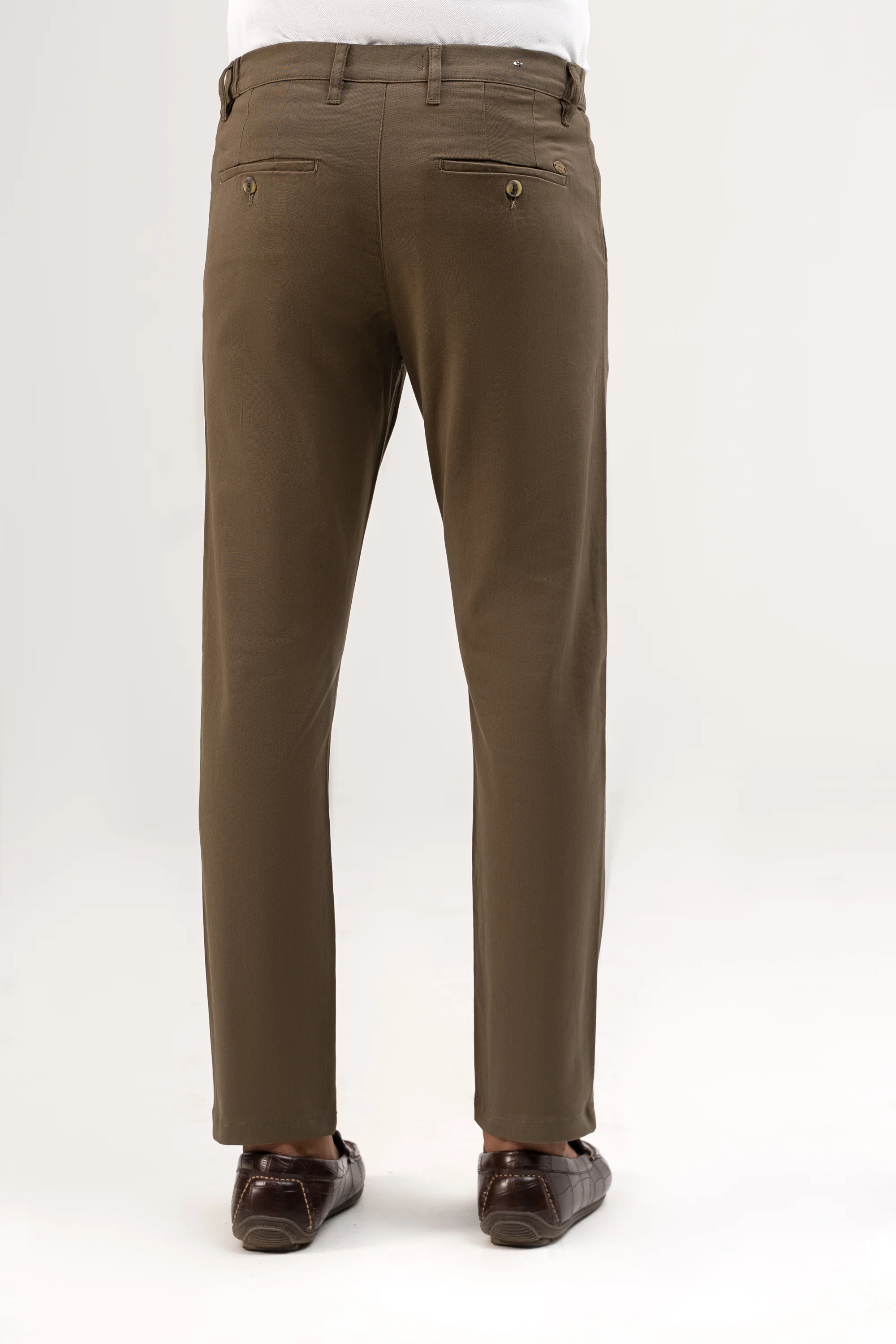 CROSS POCKET ELASTIC WAIST PANT OLIVE - Image 3