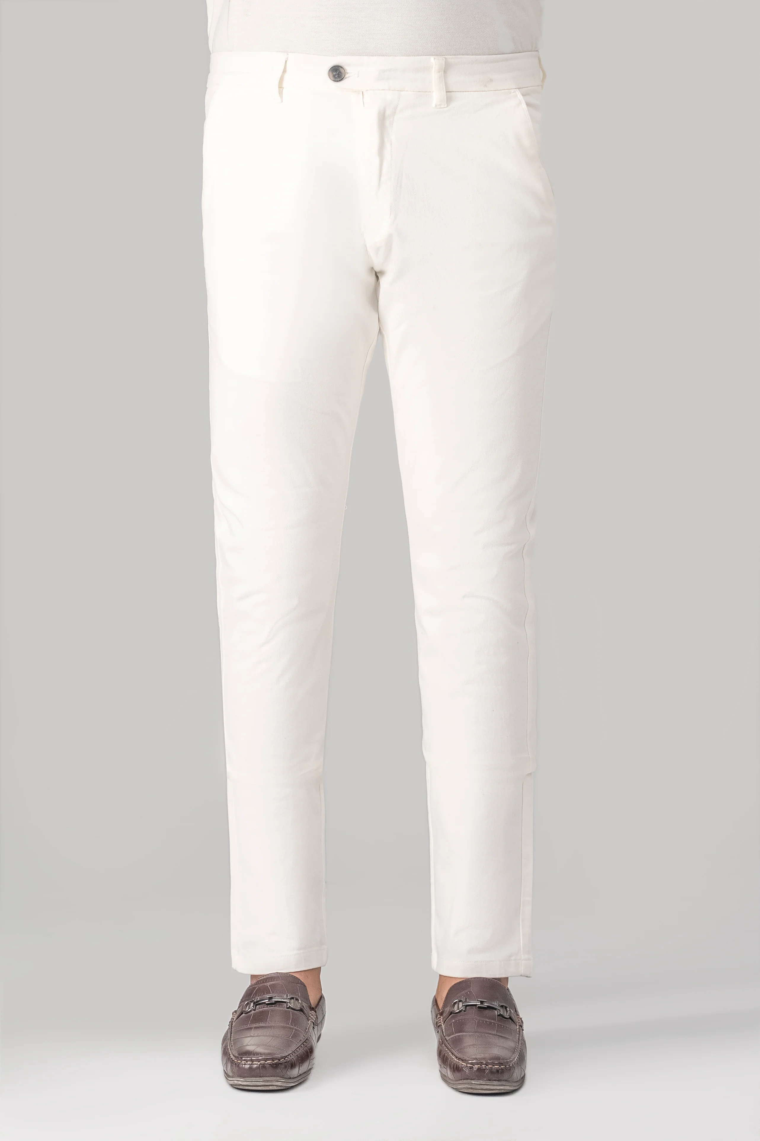 CASUAL PANT CROSS POCKET WHITE - Image 3