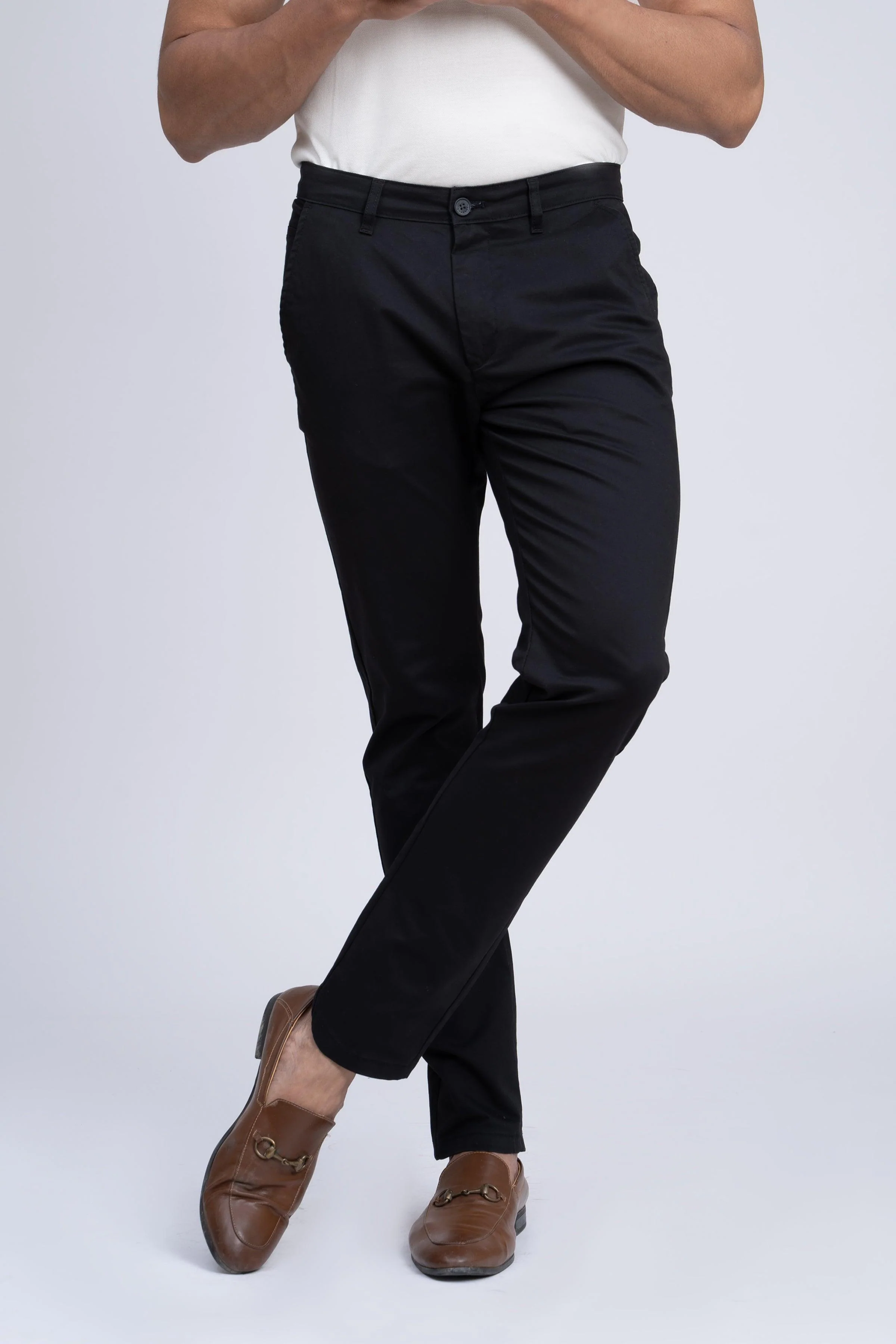 CASUAL PANT CROSS POCKET WITH FLAP BLACK - Image 2