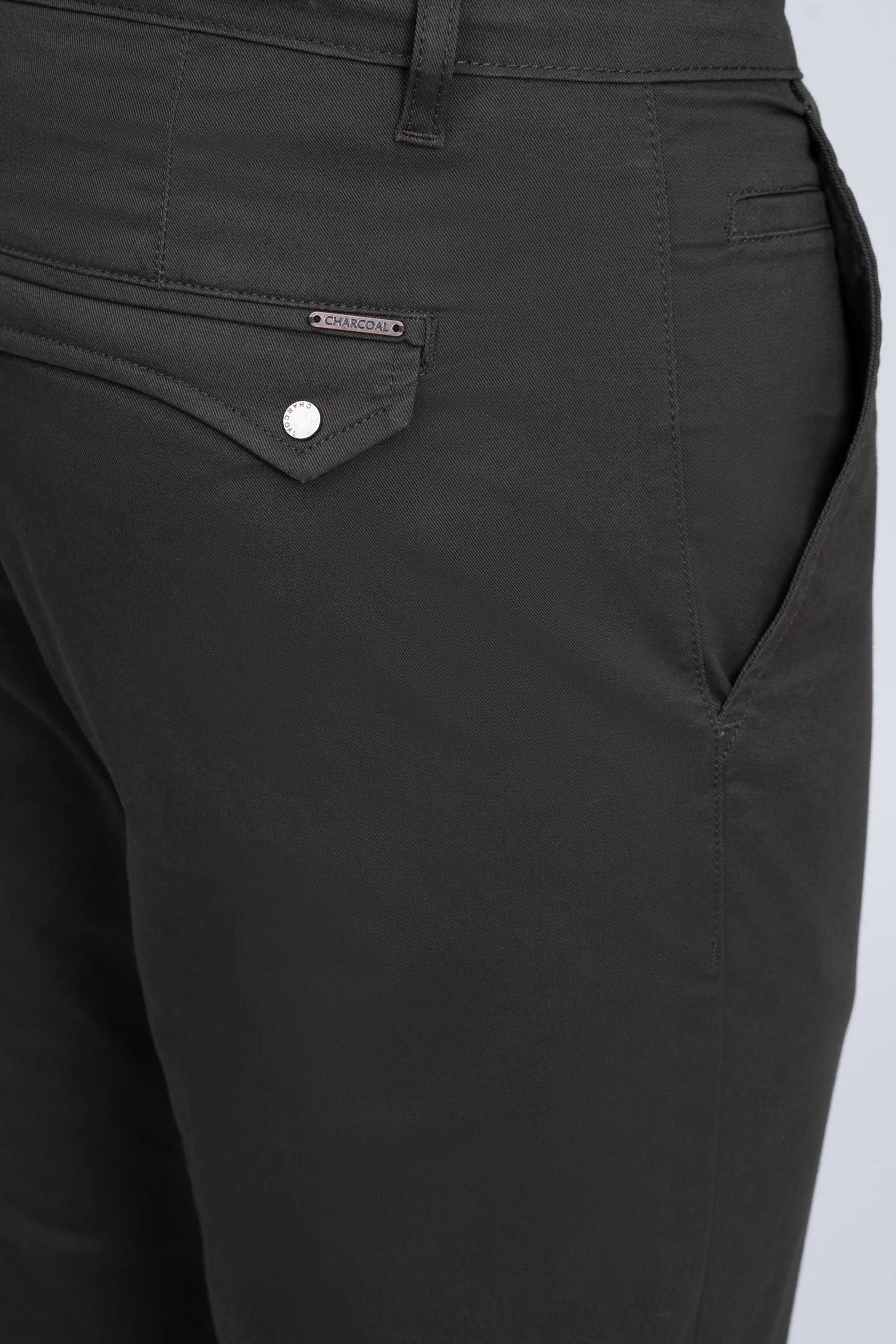 CASUAL PANT CROSS POCKET WITH FLAP DARK OLIVE - Image 4