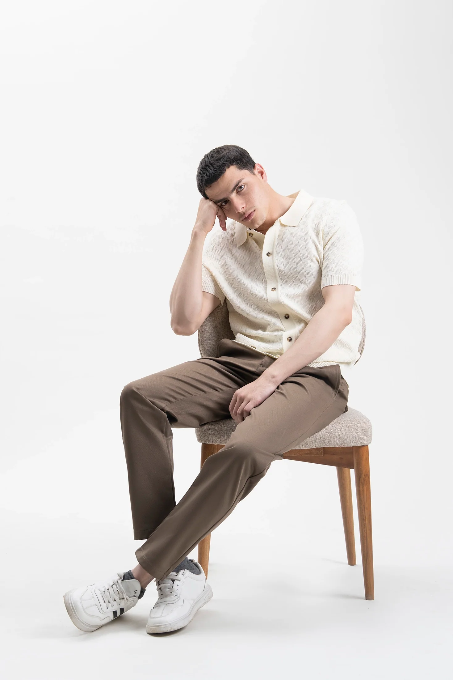 CASUAL PANT REGULAR FIT BROWN - Image 6
